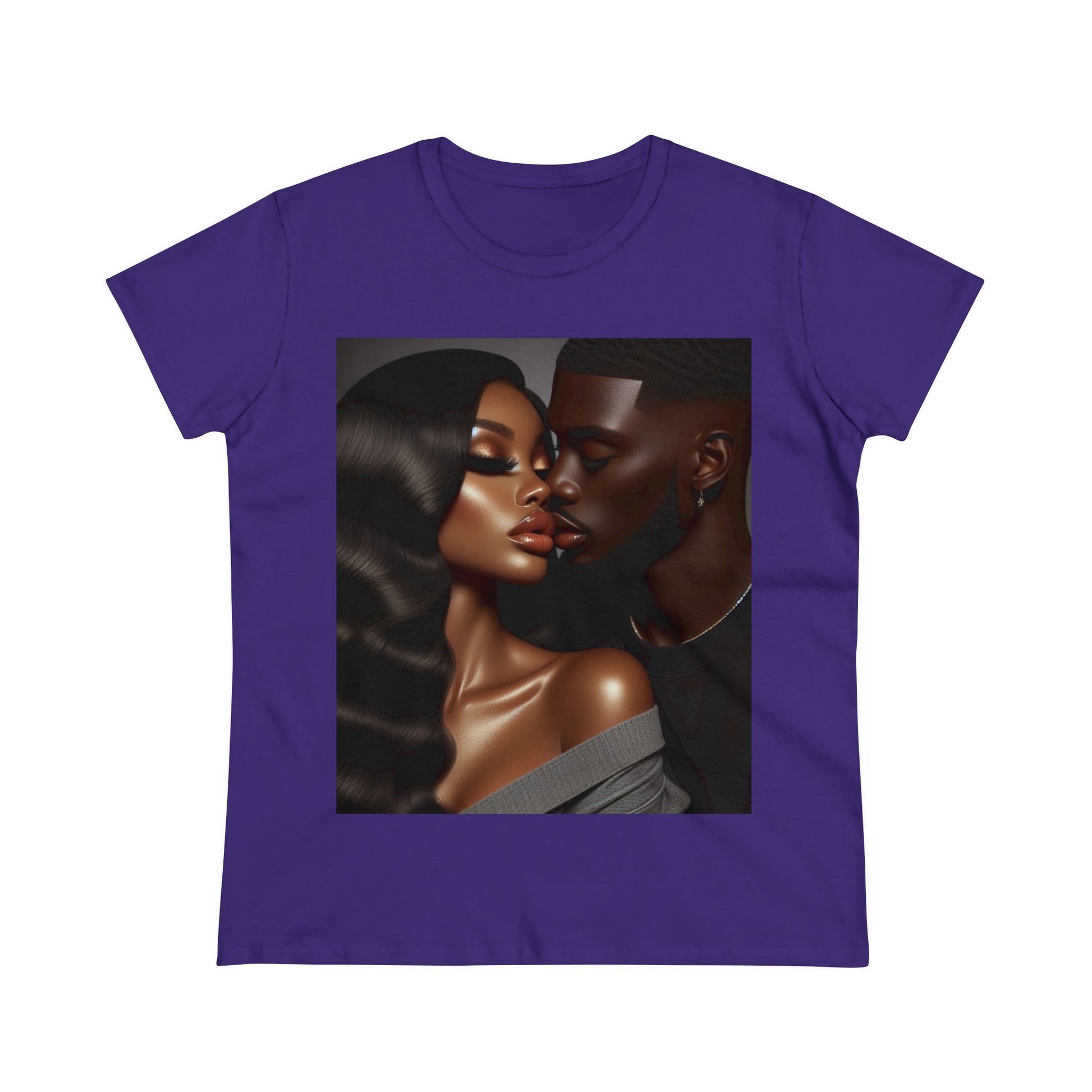 Kiss Me T-Shirt T-Shirt Printify Purple S