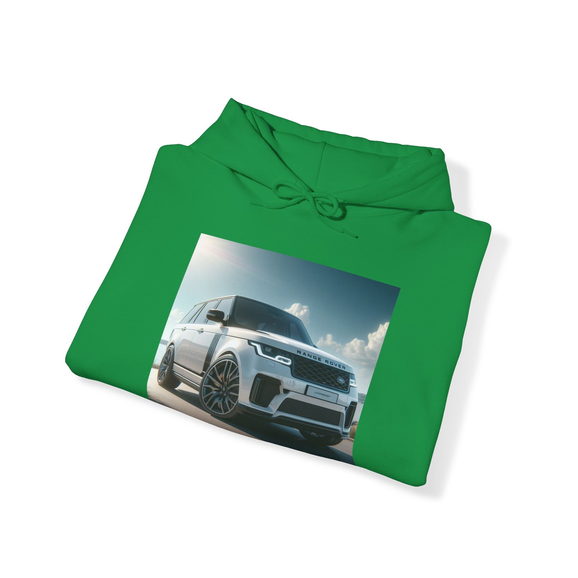 White Range Rover Hoodie Hoodie Printify