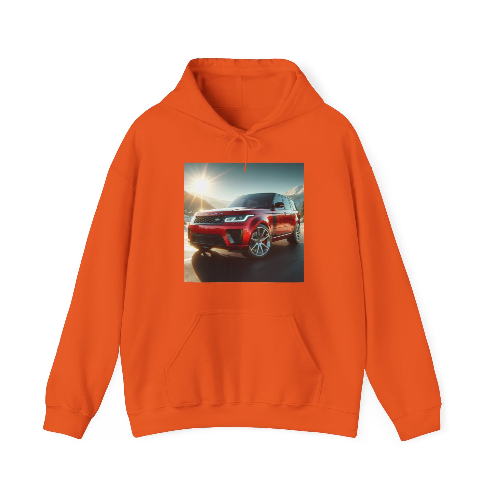 Red Range Rover Hoodie Hoodie Printify Orange S