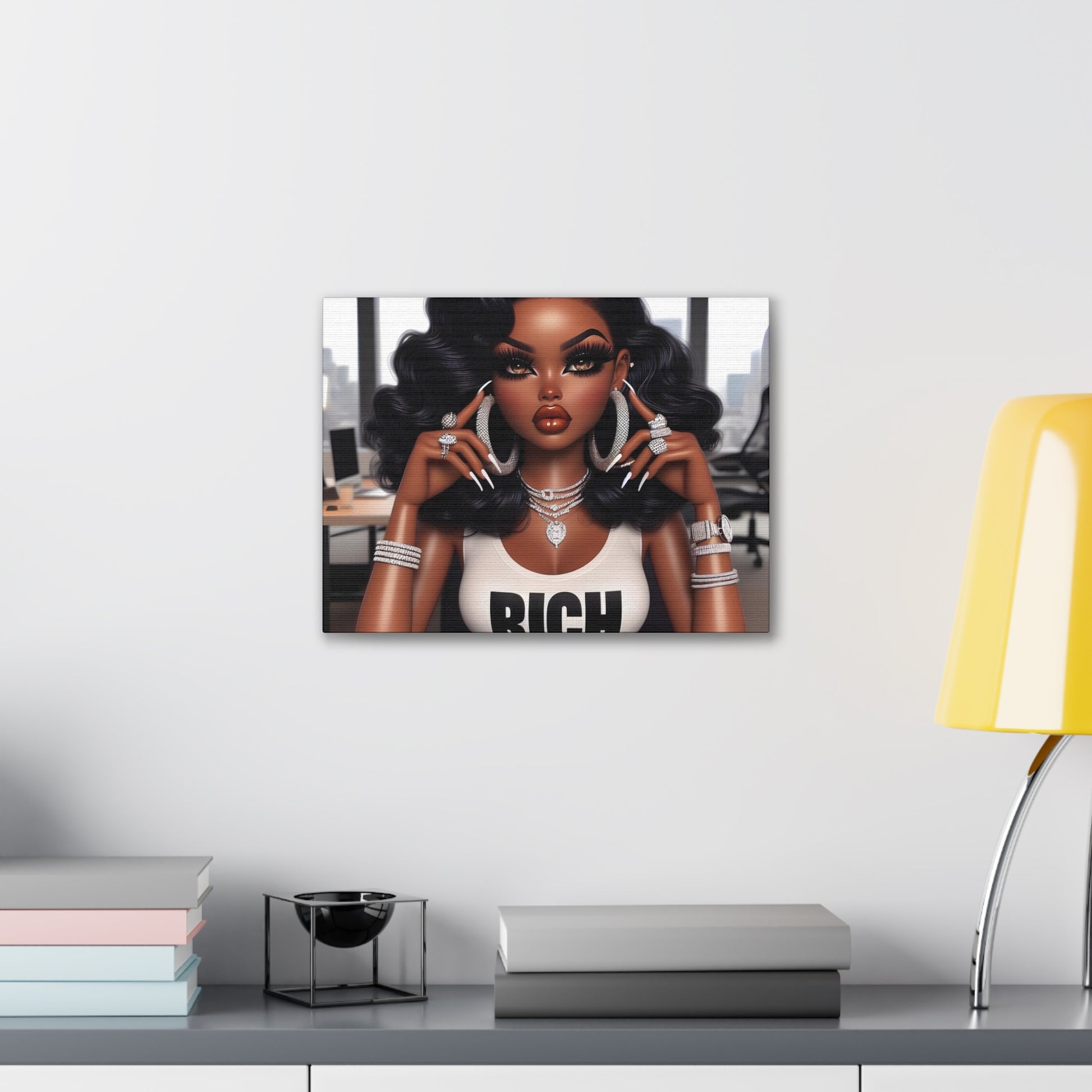 Rich Girl Canvas Canvas Printify 16″ x 12″ (Horizontal) 0.75''