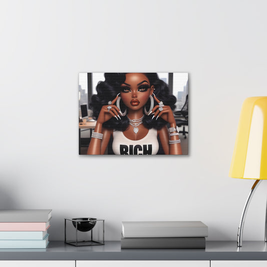 Rich Girl Canvas Canvas Printify 16″ x 12″ (Horizontal) 0.75''