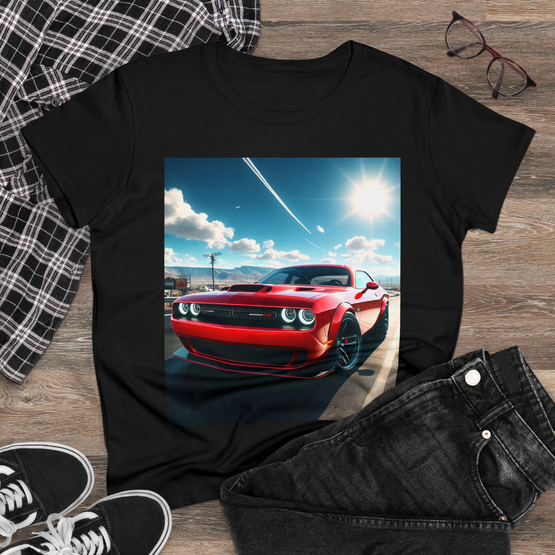 Red Challenger T-Shirt T-Shirt Printify