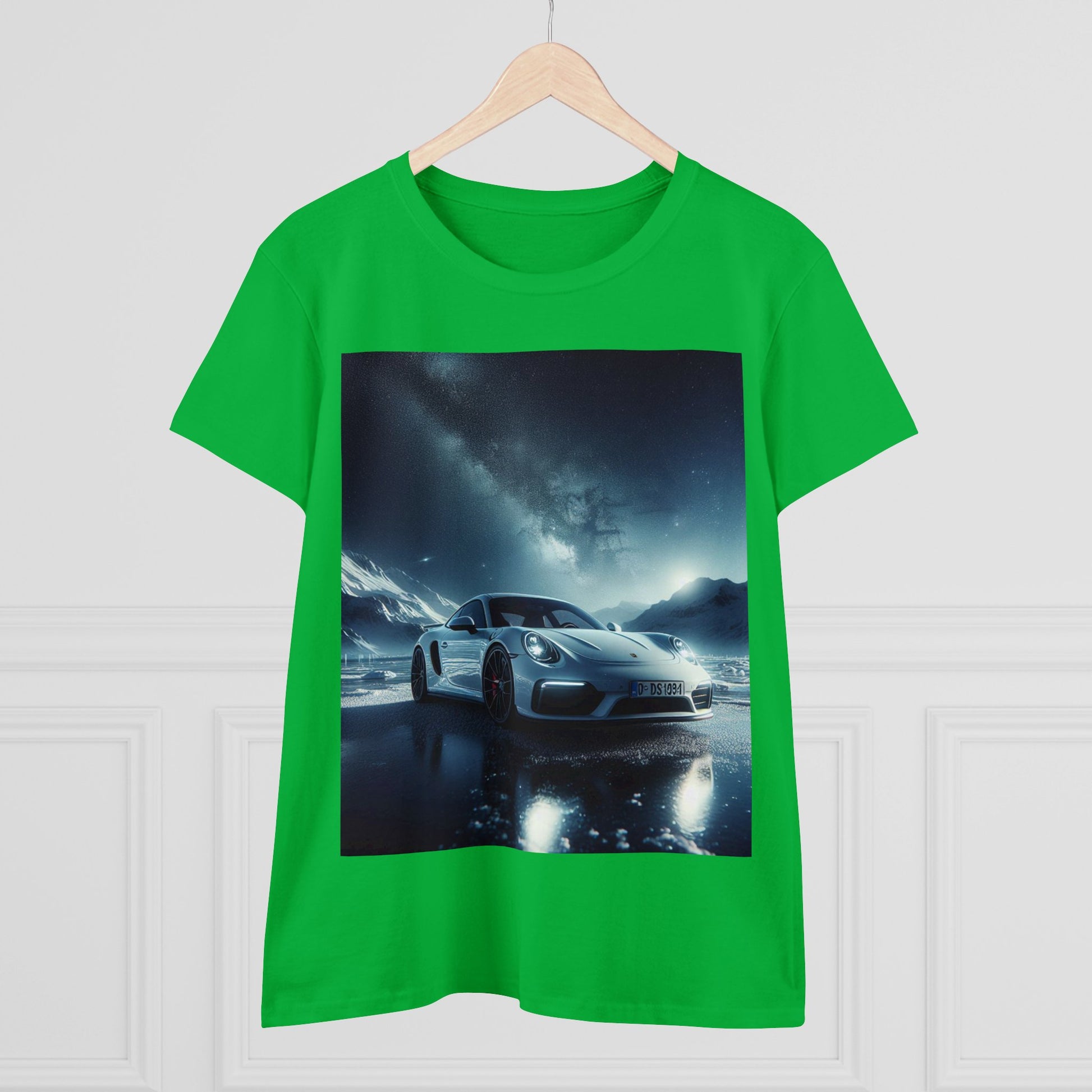 White Porsche T-Shirt T-Shirt Printify