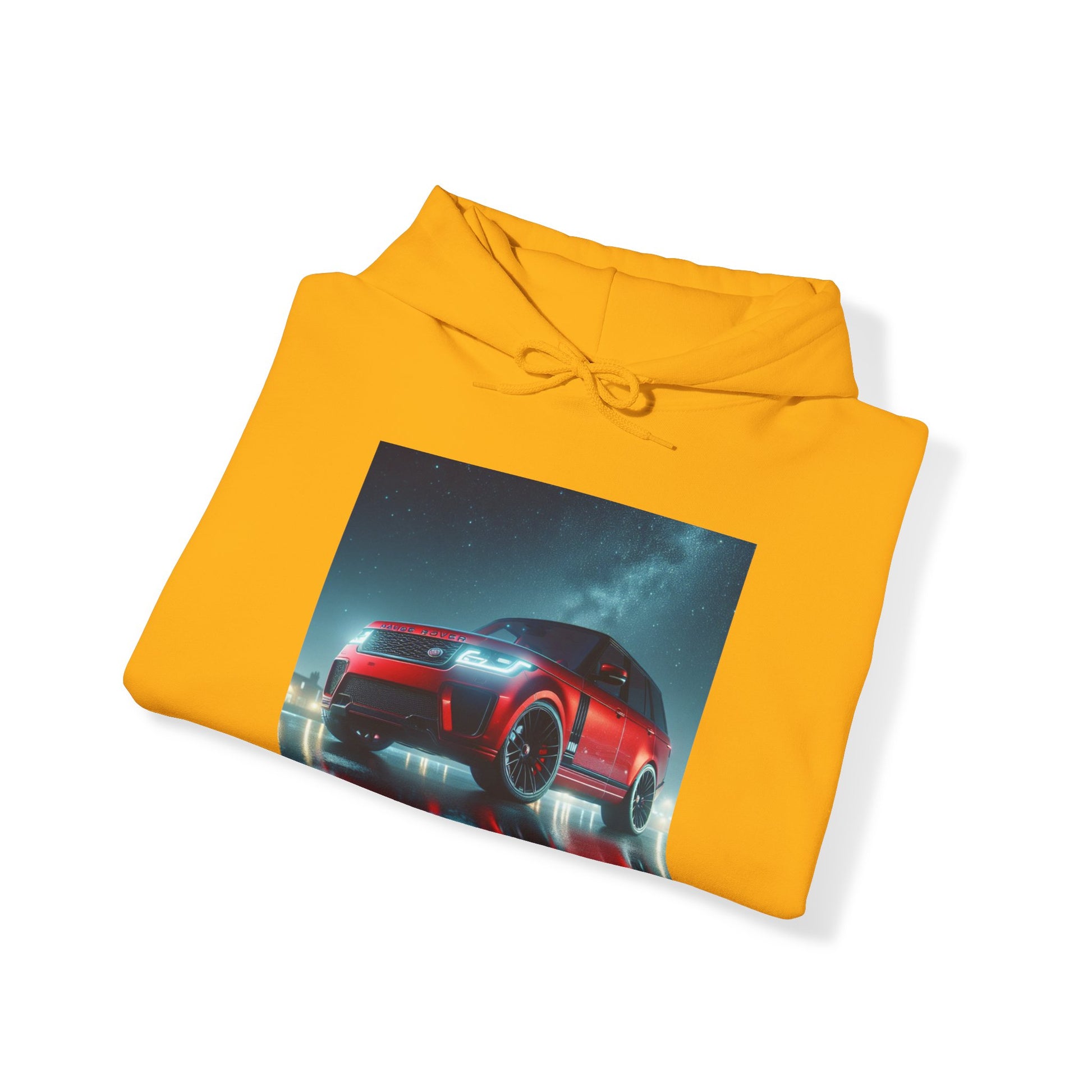 Red Range Rover Hoodie Hoodie Printify