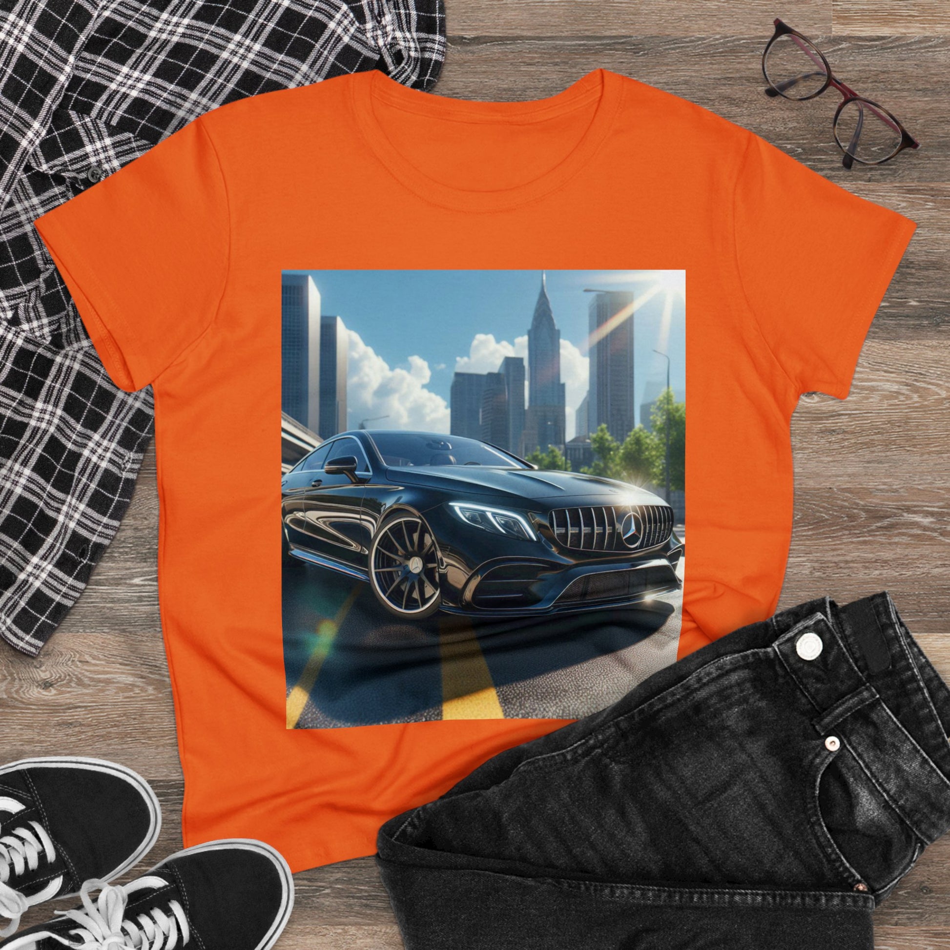 Black Mercedes T-Shirt T-Shirt Printify