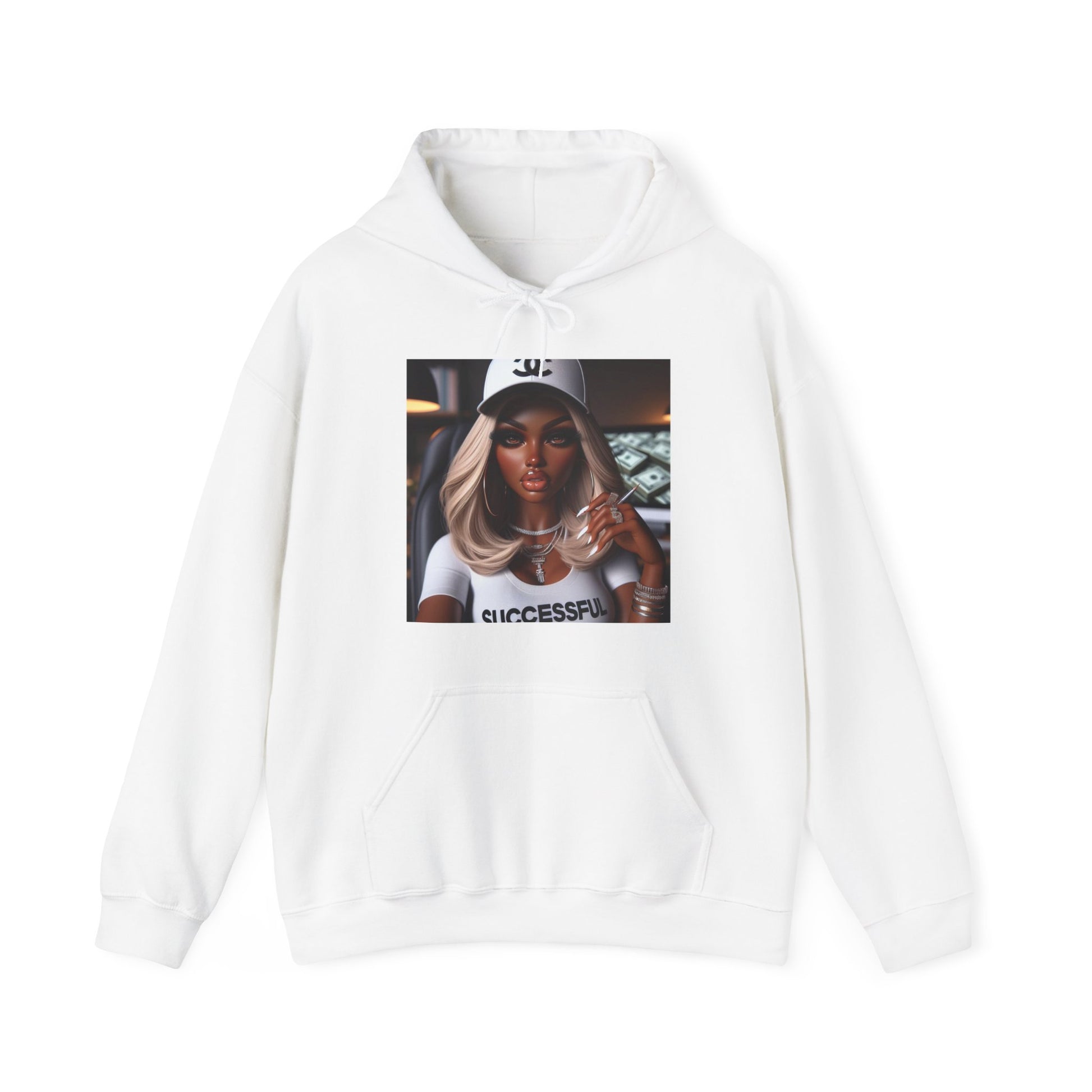 Big Money Hoodie Hoodie Printify White S