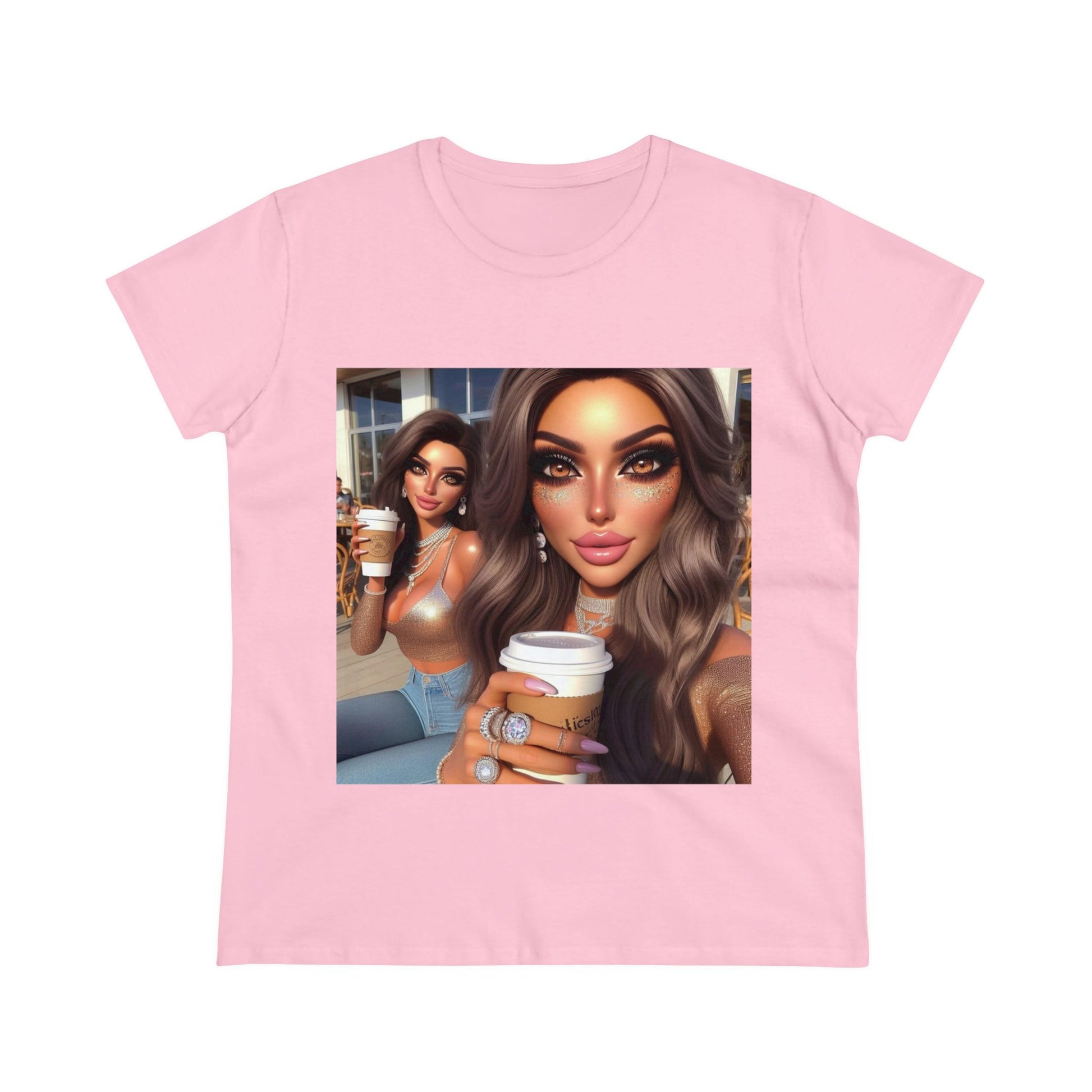 Coffee Baddies T-Shirt T-Shirt Printify Light Pink S