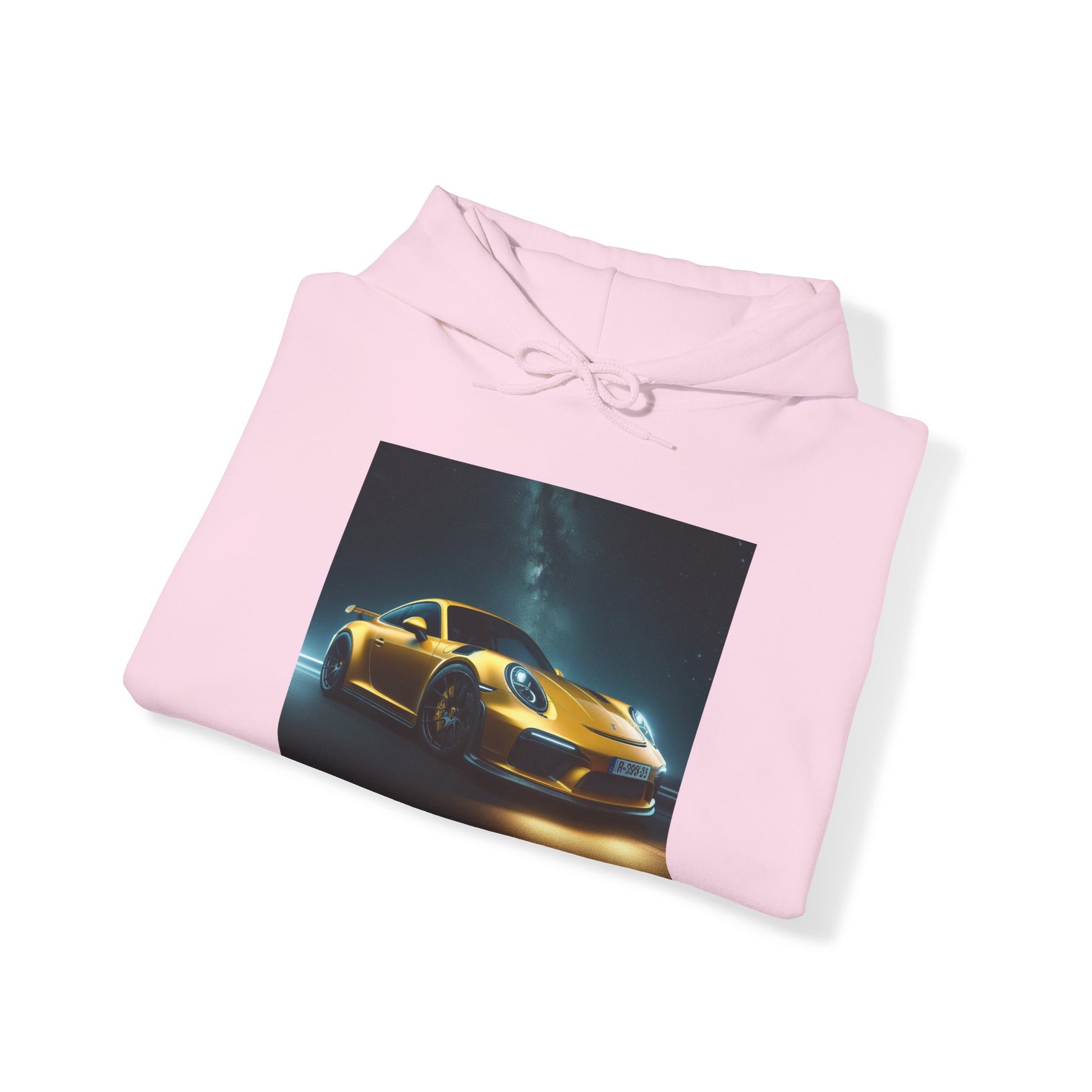 Yellow Porsche Hoodie Hoodie Printify