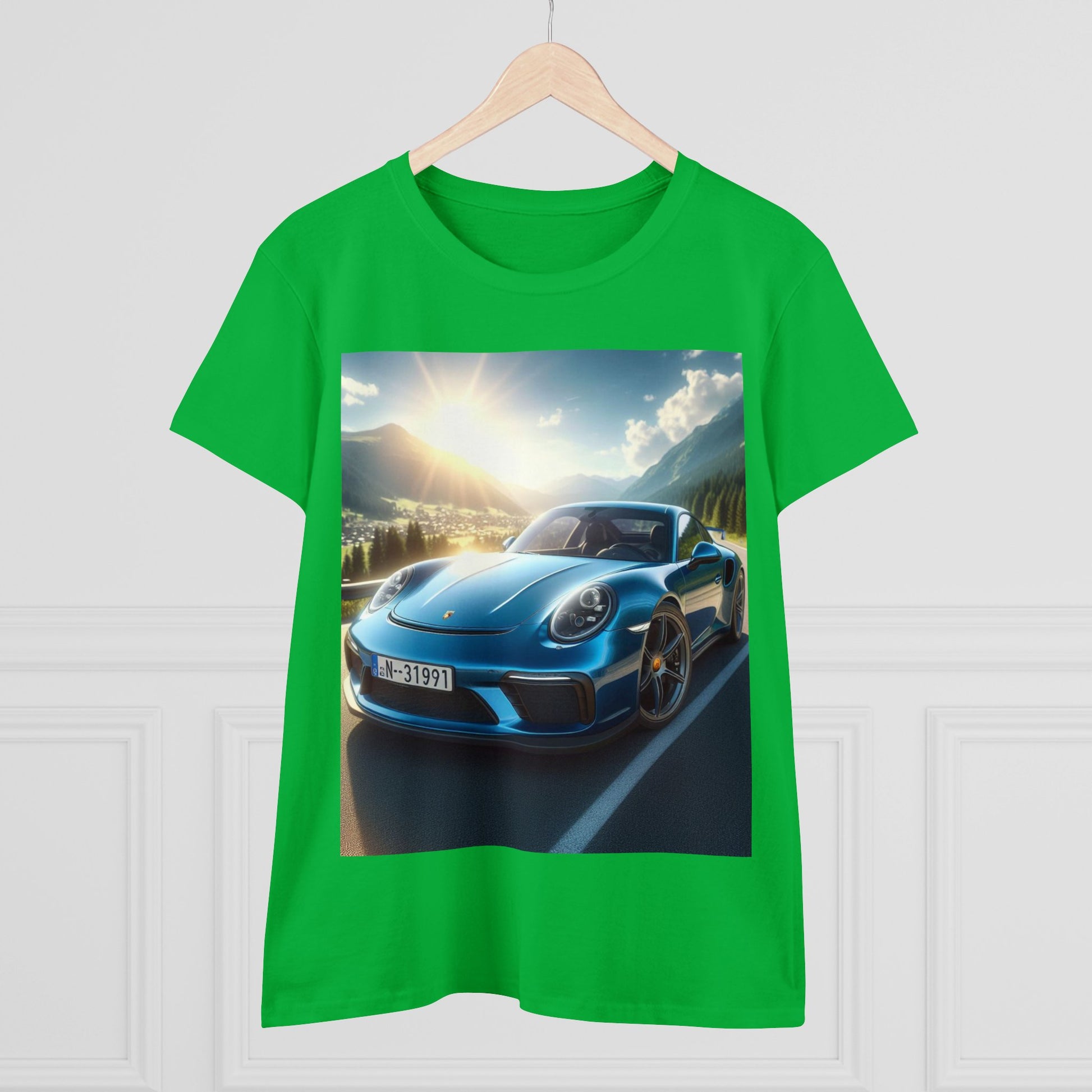 Blue Porsche T-Shirt T-Shirt Printify