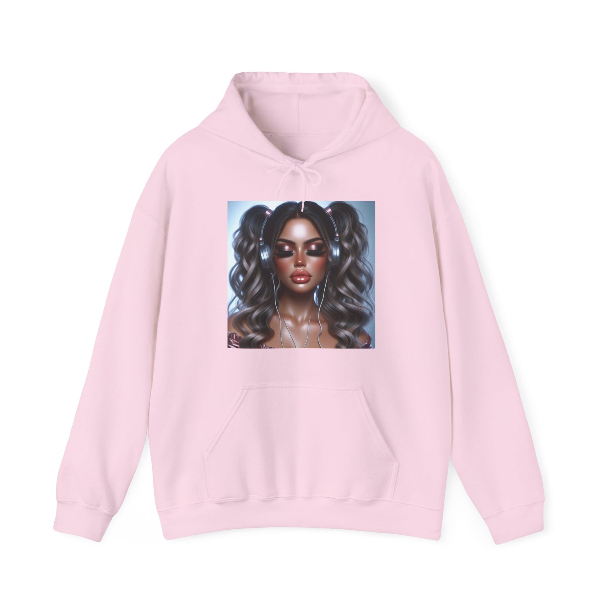 Music Vibes Hoodie Hoodie Printify Light Pink S