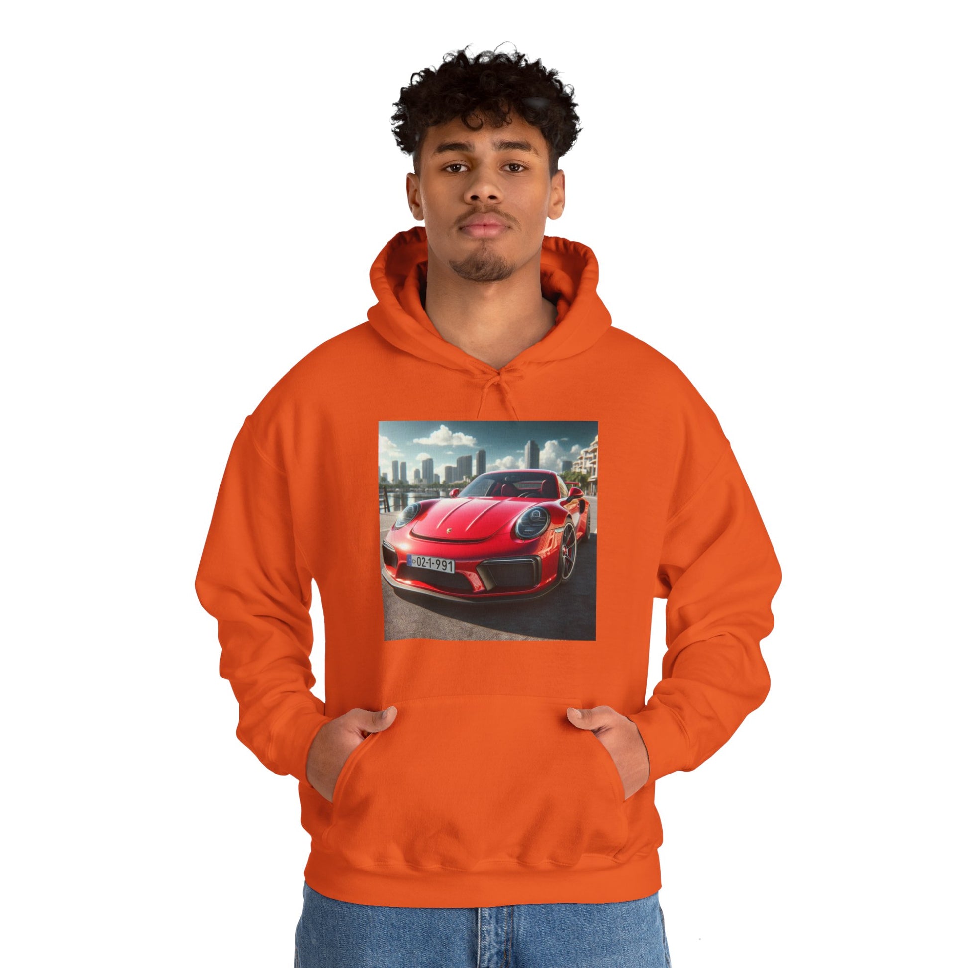 Red Porsche Hoodie Hoodie Printify