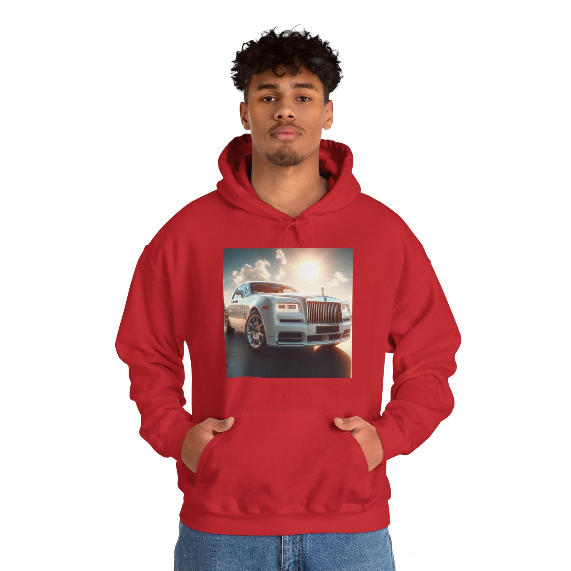 White Rolls Royce Hoodie Hoodie Printify