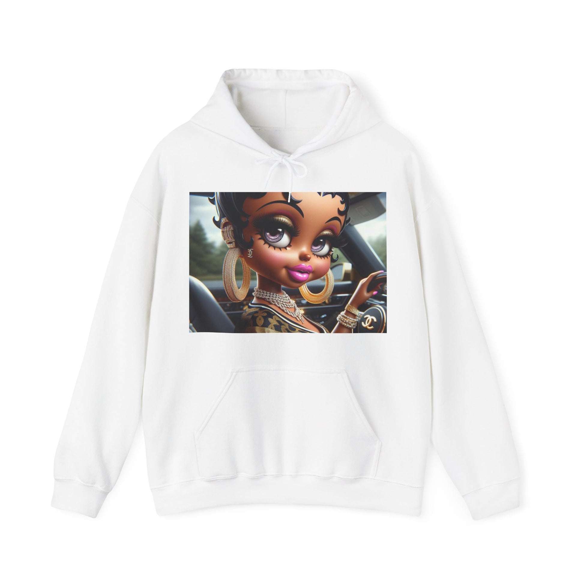 Betty Beauty Hoodie Hoodie Printify White S