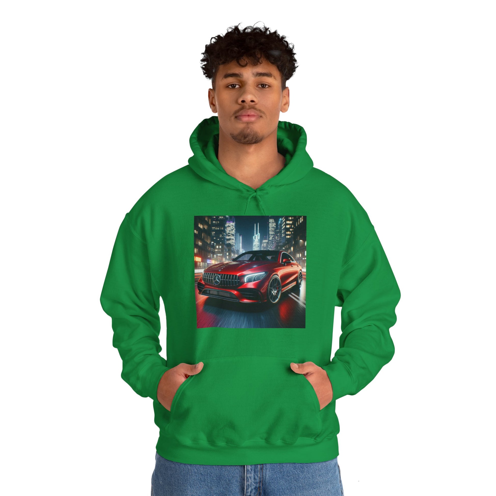 Red Mercedes Hoodie Hoodie Printify