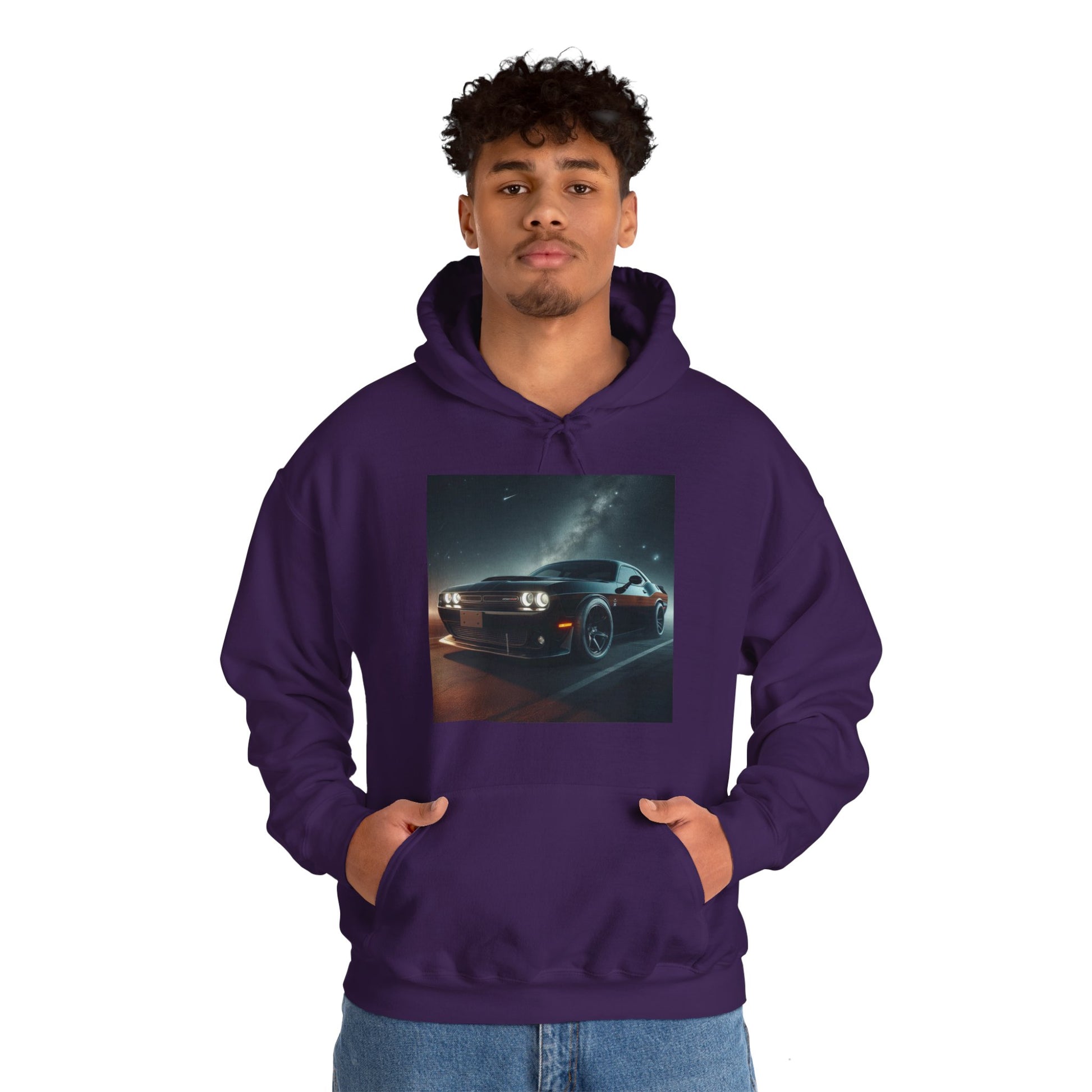 Black Challenger Hoodie Hoodie Printify