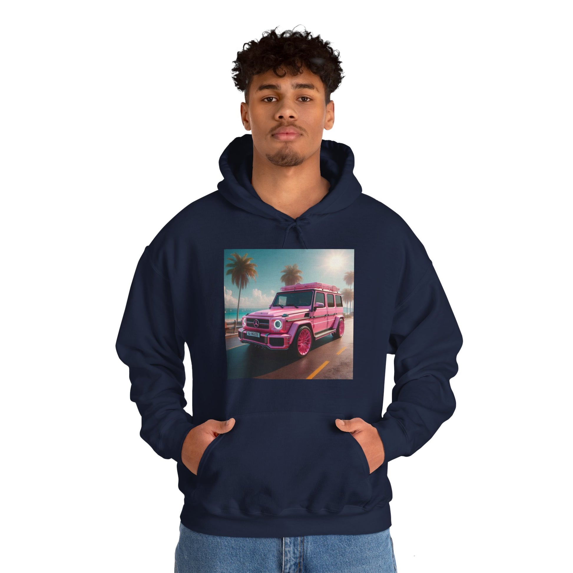 Pink G-Wagon Hoodie Hoodie Printify