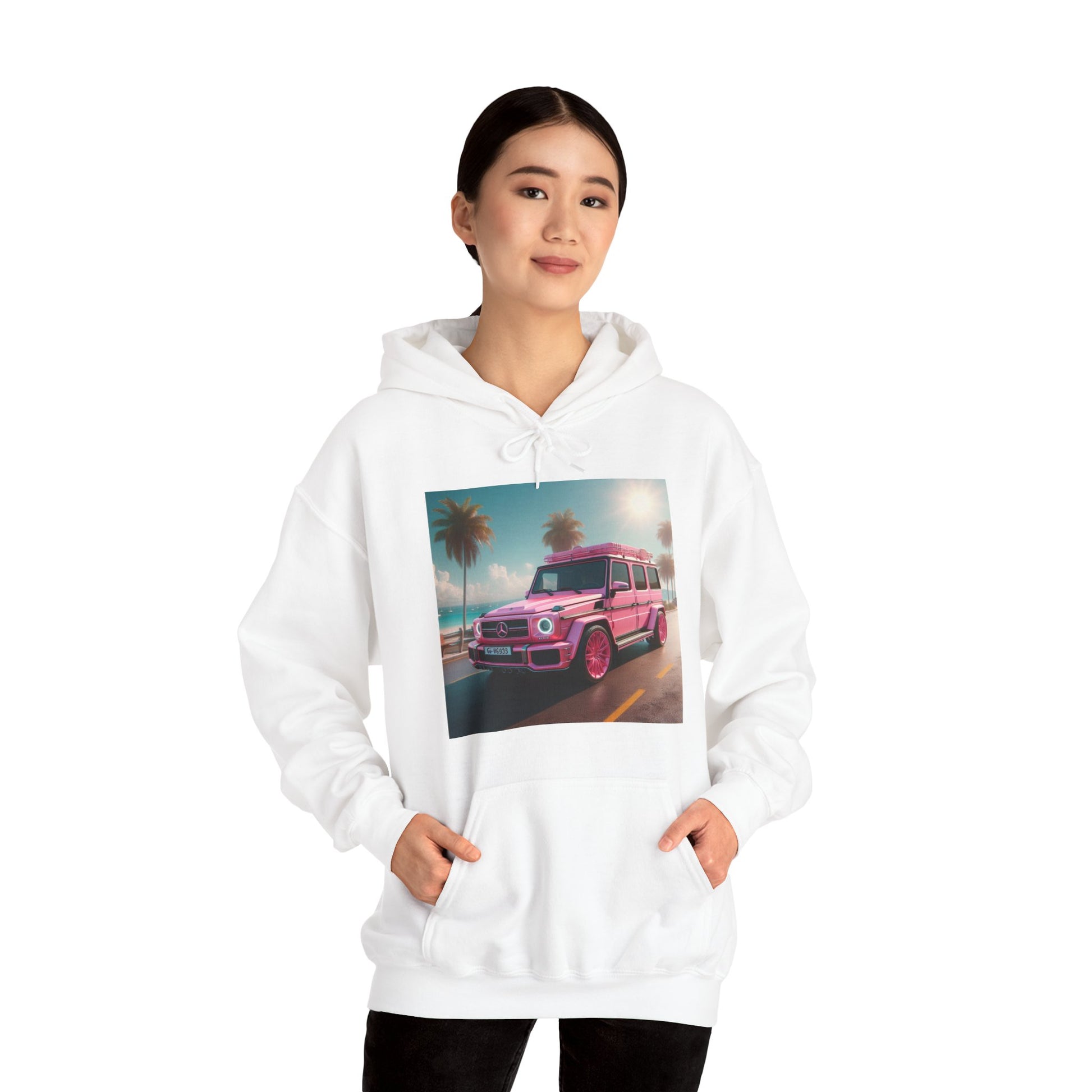 Pink G-Wagon Hoodie Hoodie Printify