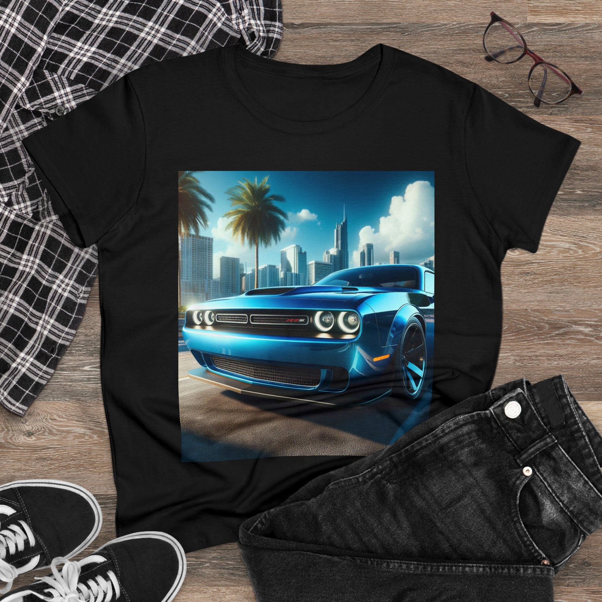 Blue Challenger T-Shirt T-Shirt Printify