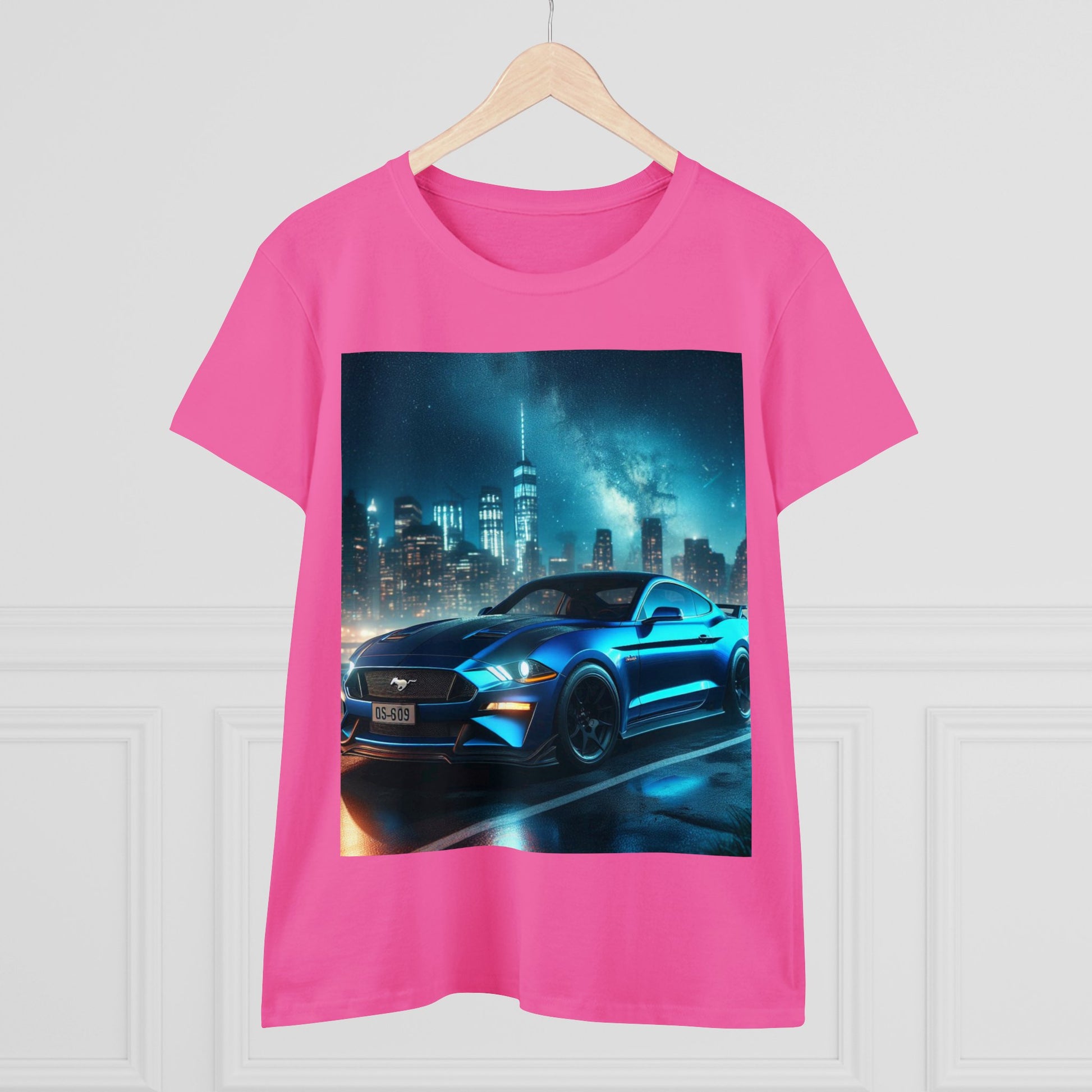 Blue Mustang T-Shirt T-Shirt Printify
