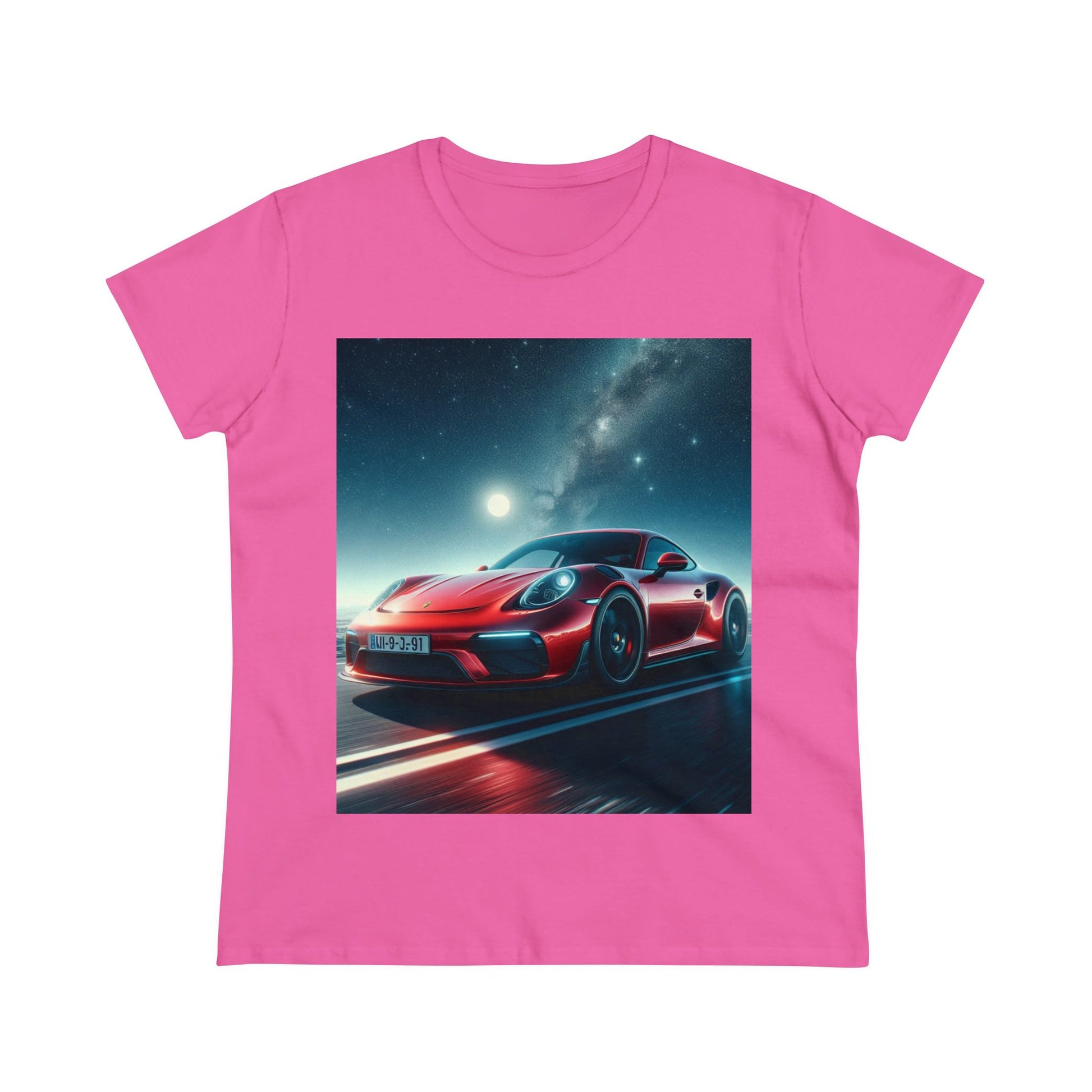 Red Porsche T-Shirt T-Shirt Printify Azalea S