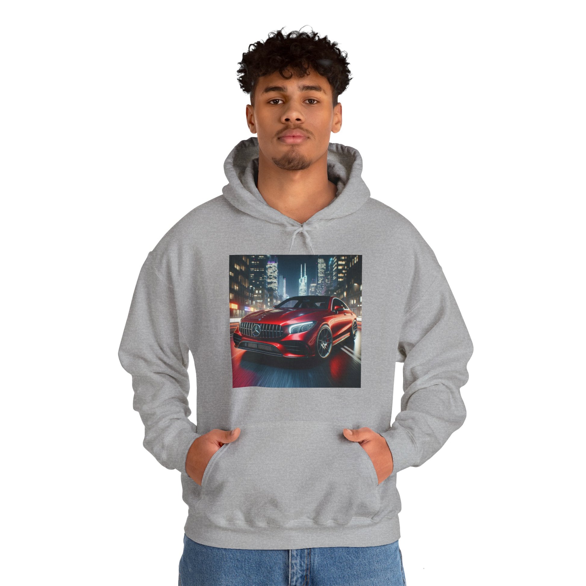 Red Mercedes Hoodie Hoodie Printify