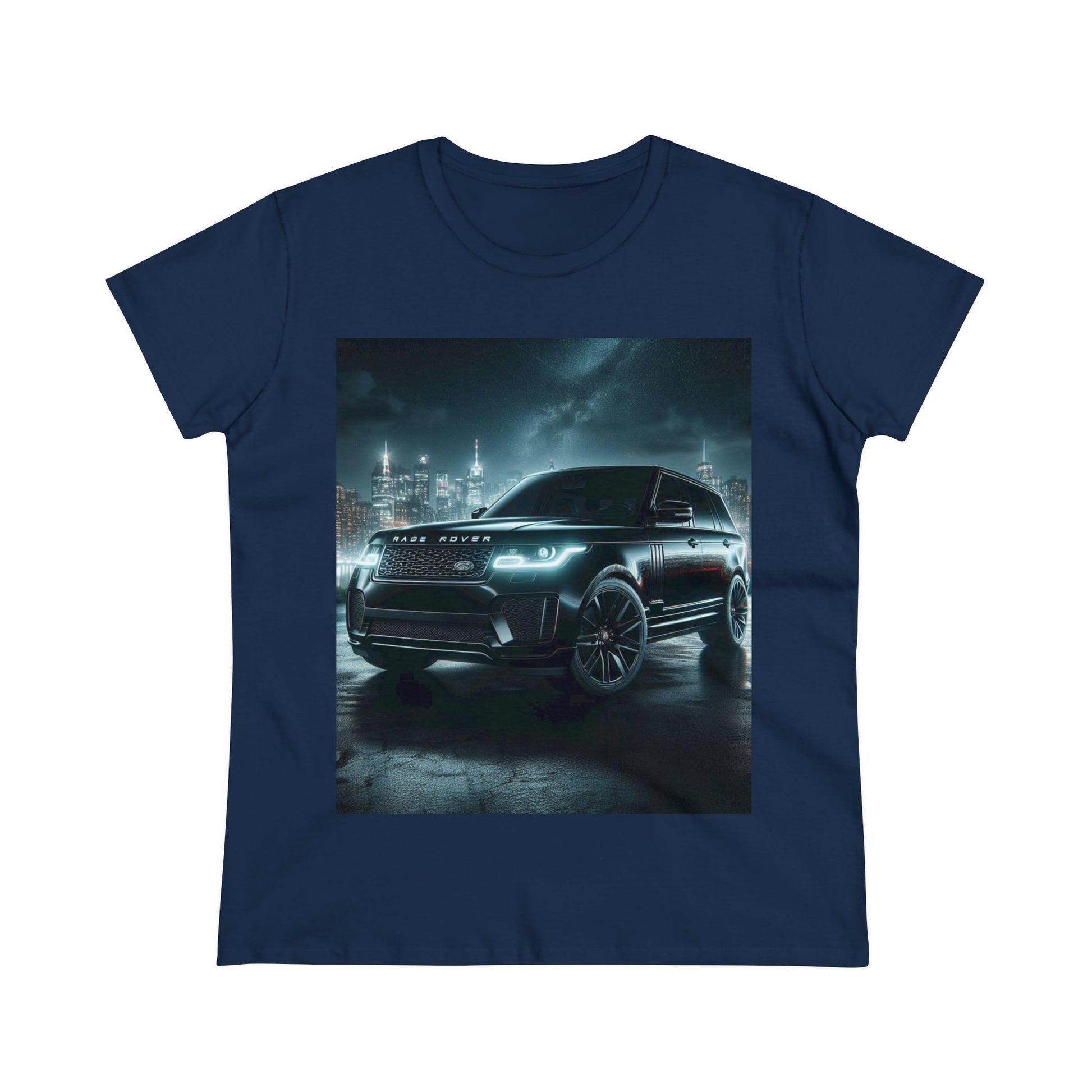 Black Range Rover T-Shirt T-Shirt Printify Navy S