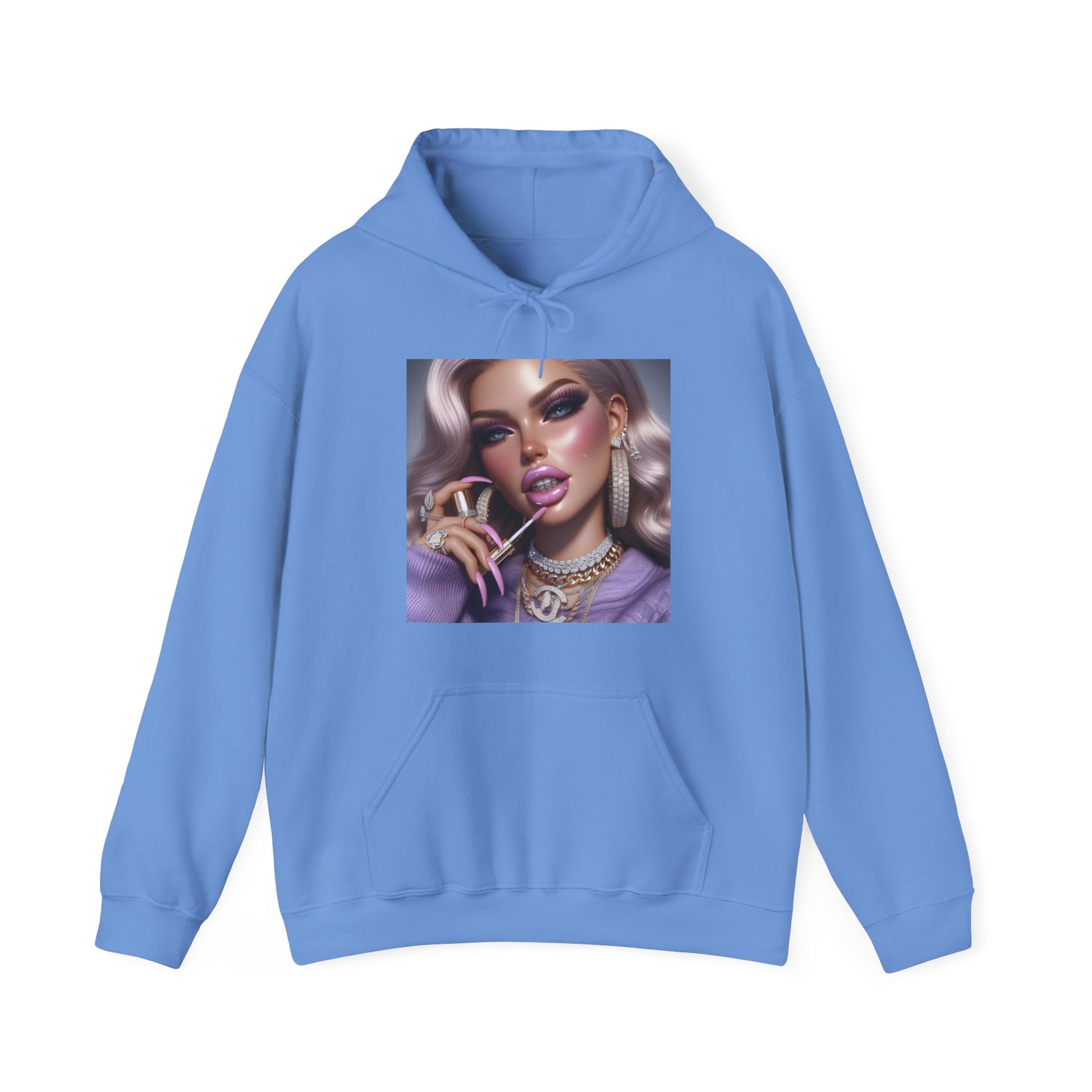 Gloss Up Hoodie Hoodie Printify Carolina Blue S