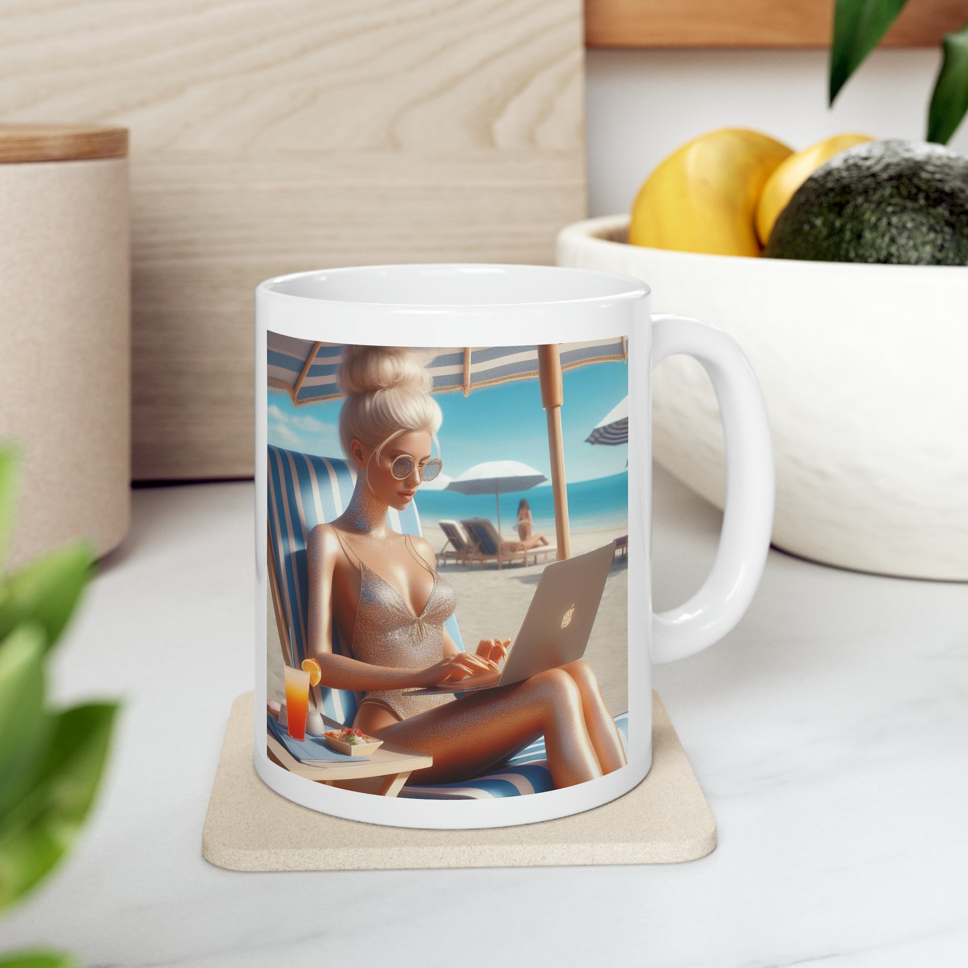 Work Day at the Beach Mug Mug Printify