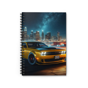 Yellow Challenger Spiral Notebook Paper products Printify One Size