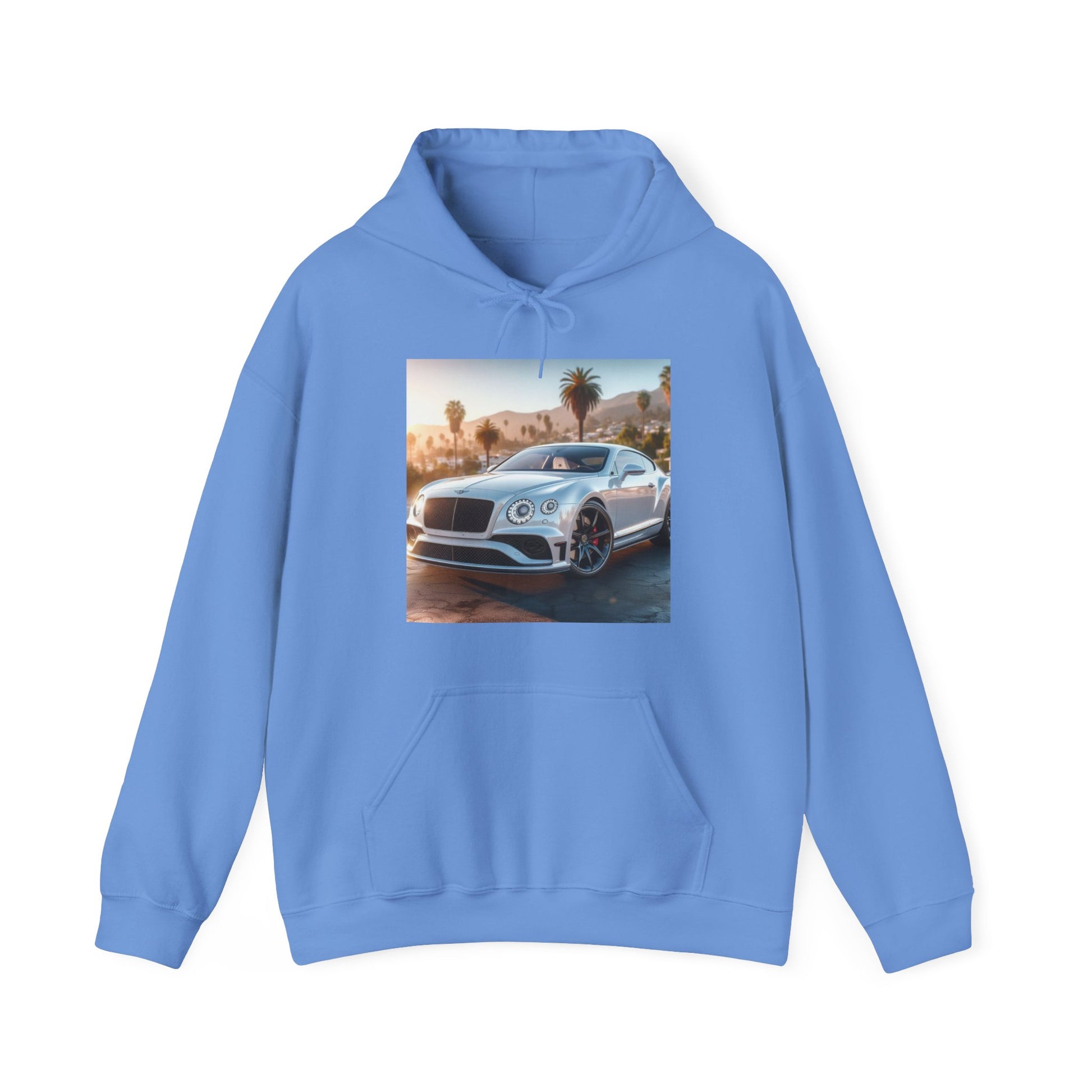 Silver Bentley Hoodie Hoodie Printify Carolina Blue S