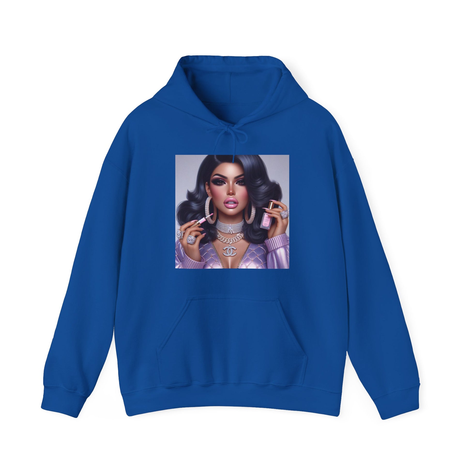 Gloss Up Hoodie Hoodie Printify Royal S