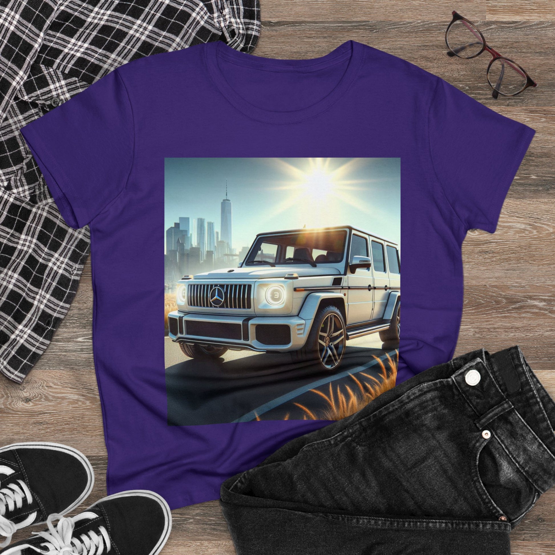 White G-Wagon T-Shirt T-Shirt Printify