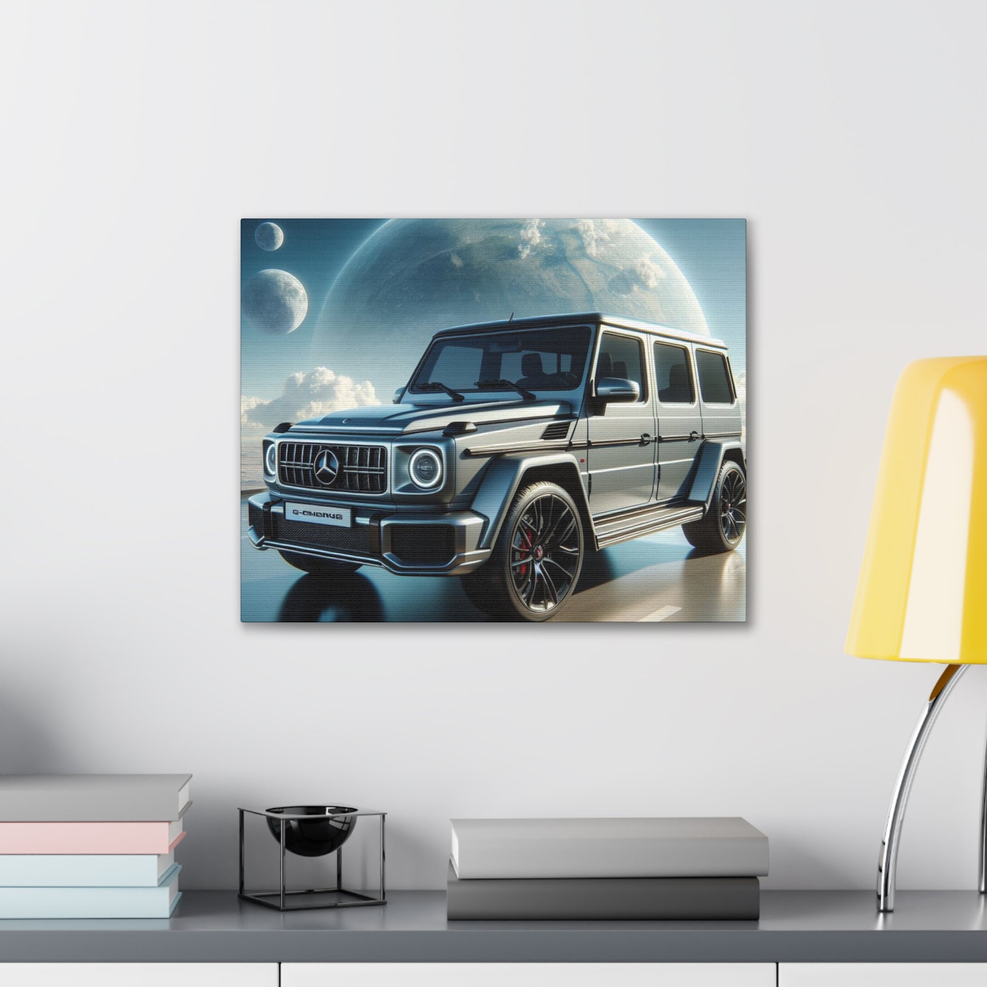 Silver G-Wagon Canvas Canvas Printify 20″ x 16″ (Horizontal) 0.75''