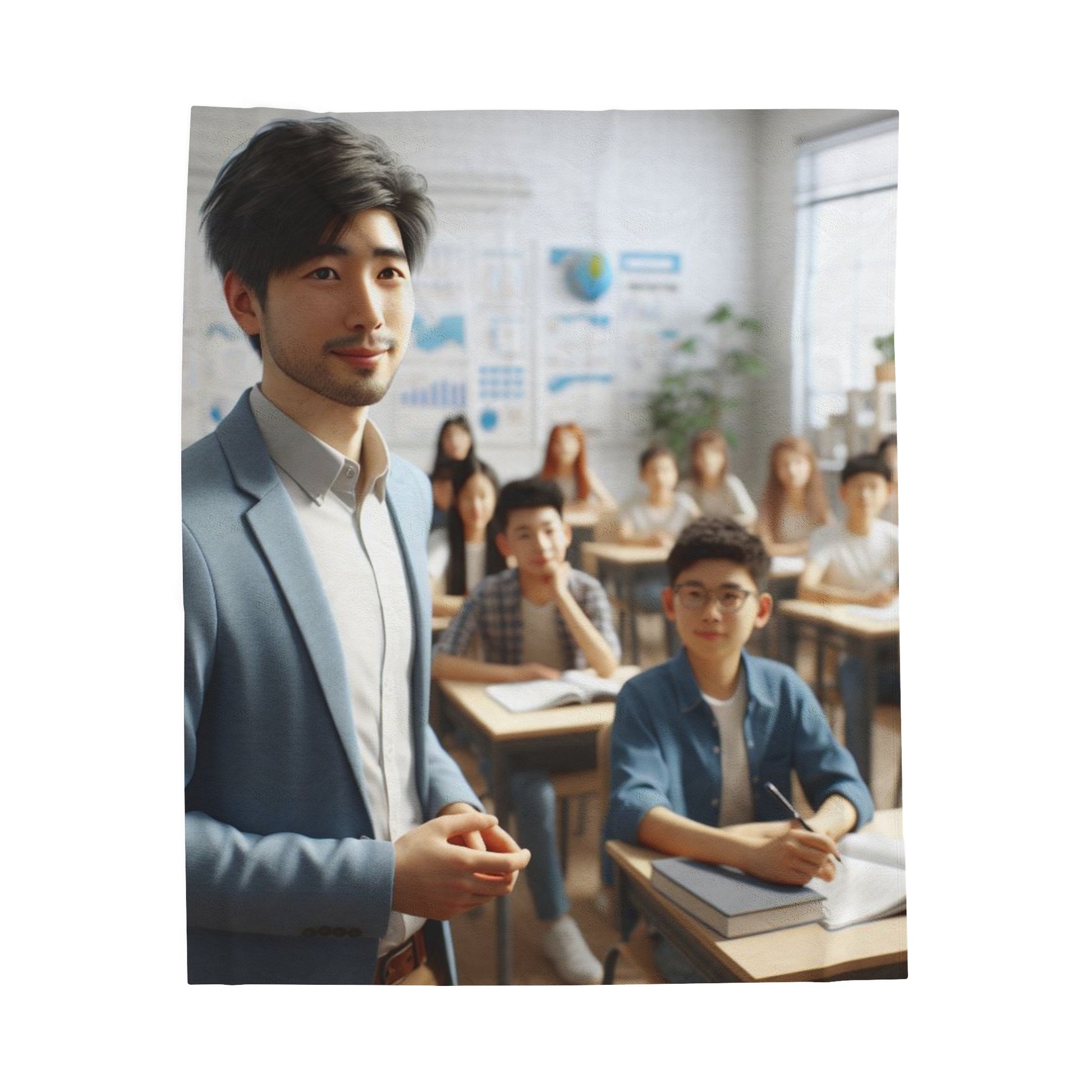 Class in Session Plush Blanket All Over Prints Printify 50" × 60"