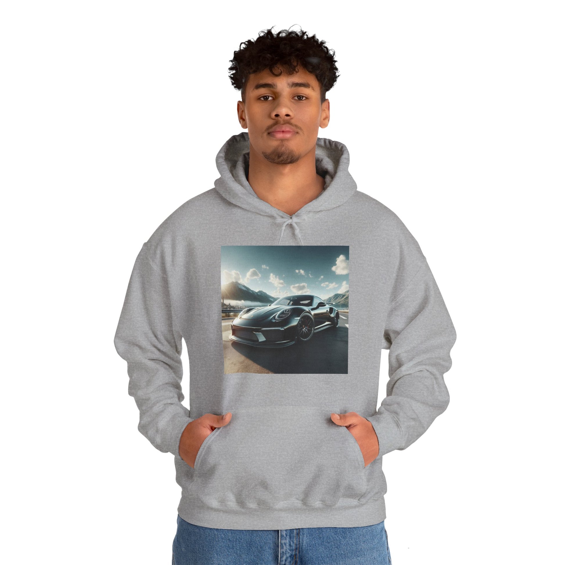 Black Porsche Hoodie Hoodie Printify