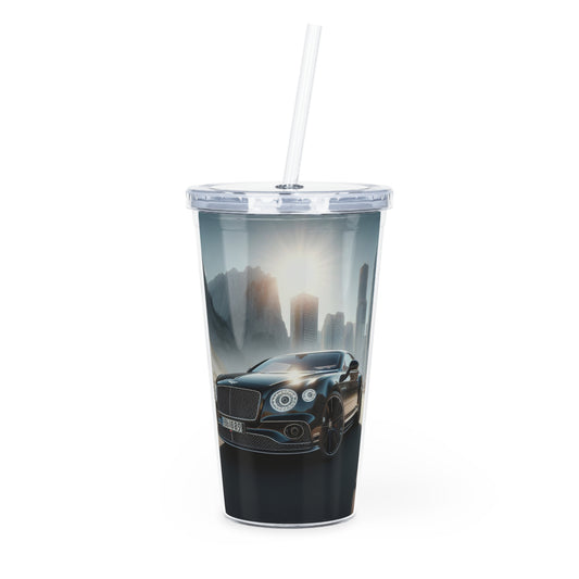 Black Bentley Tumbler with Straw Mug Printify 20oz Transparent