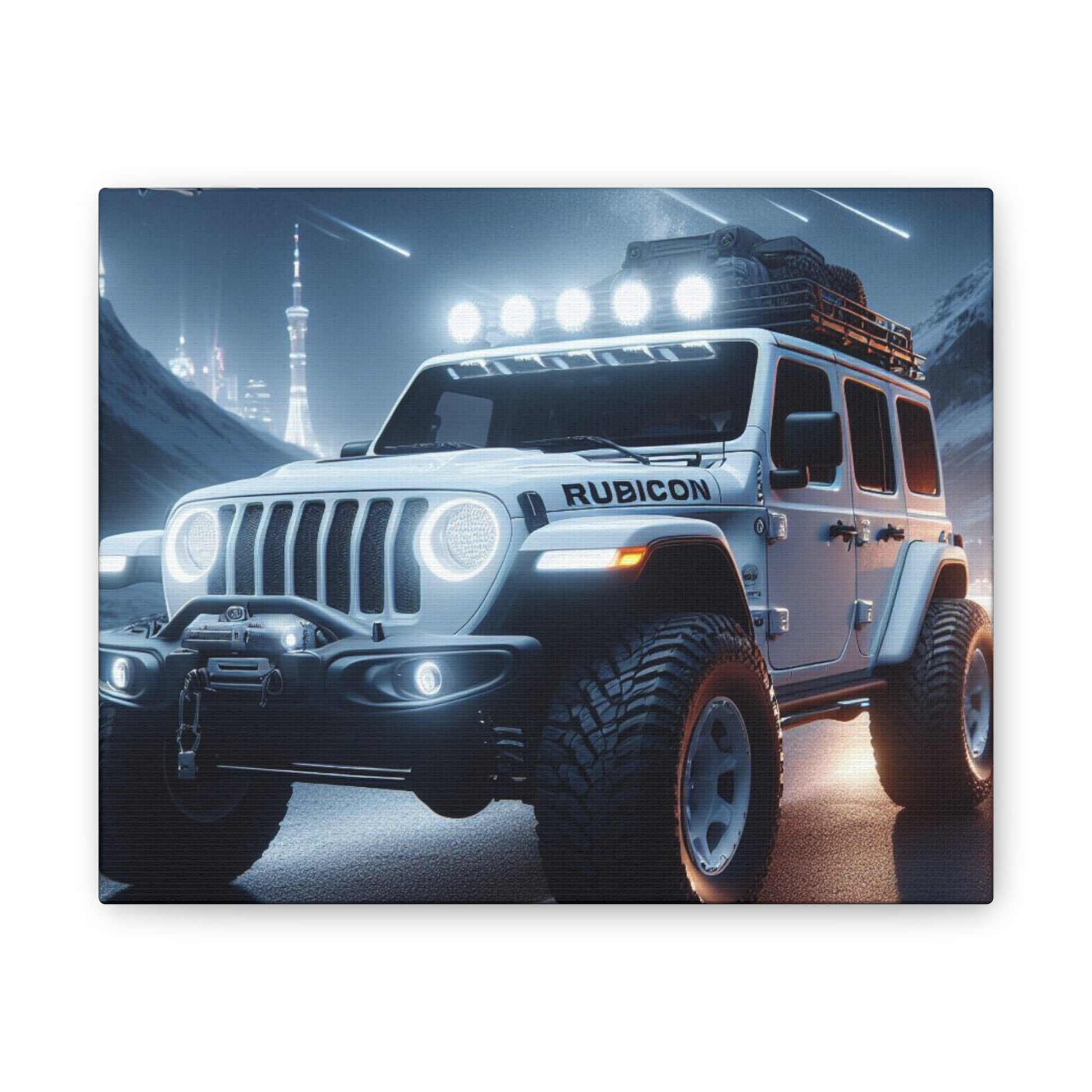 White Rubicon Canvas Canvas Printify