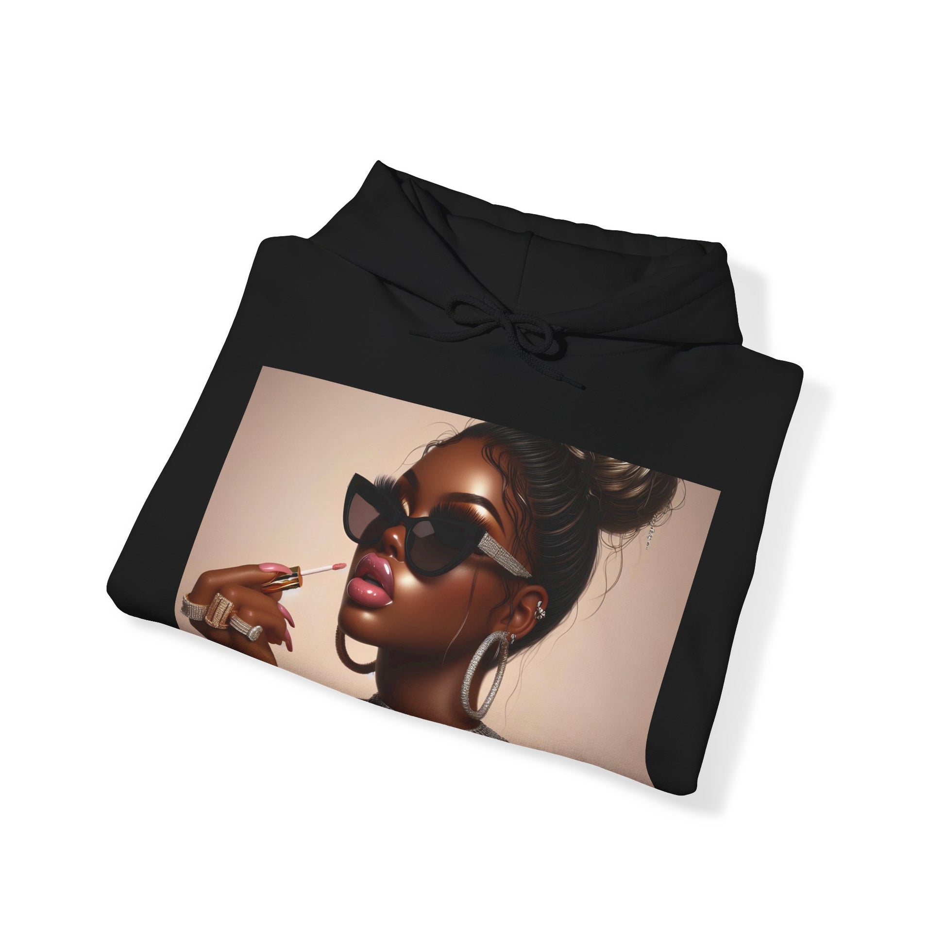 My Lip Gloss is Poppin Hoodie Hoodie Printify