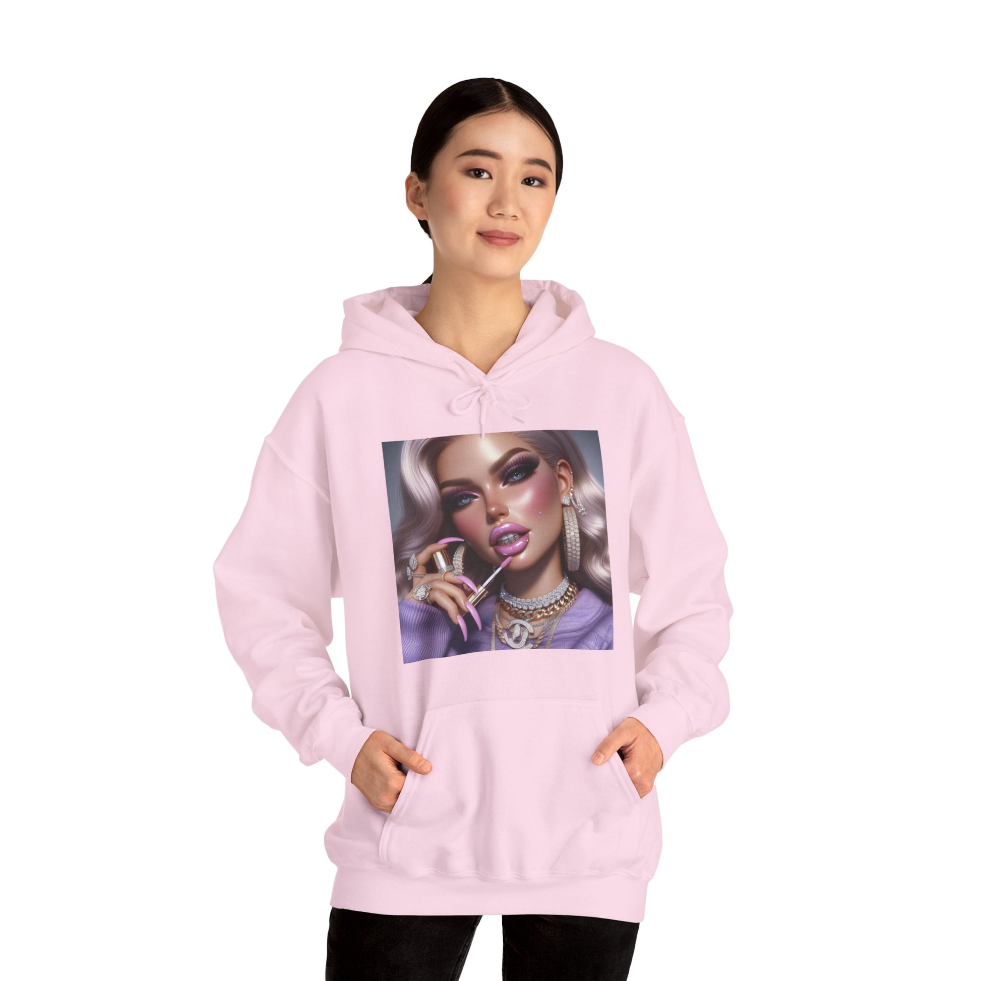 Gloss Up Hoodie Hoodie Printify