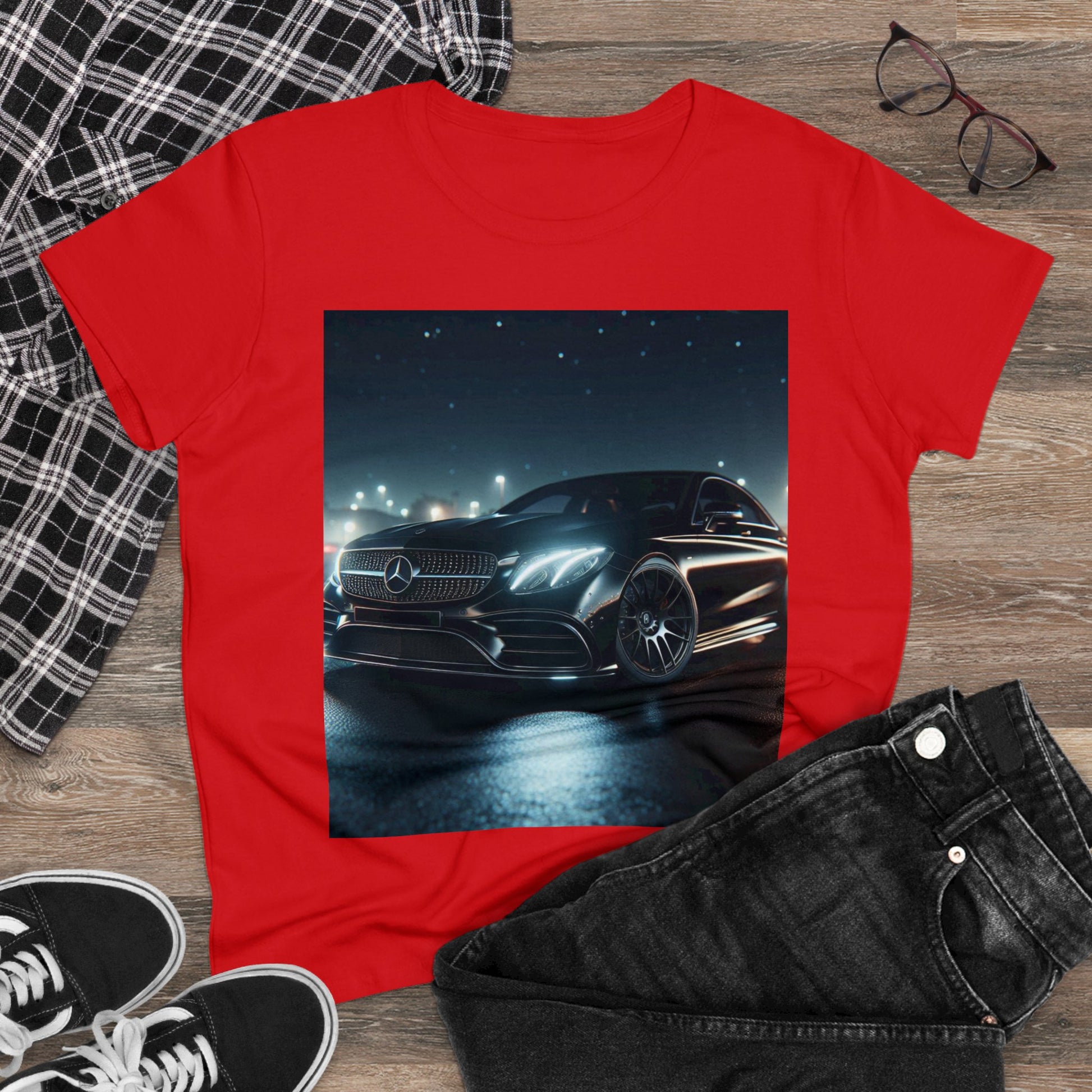 Black Mercedes T-Shirt T-Shirt Printify