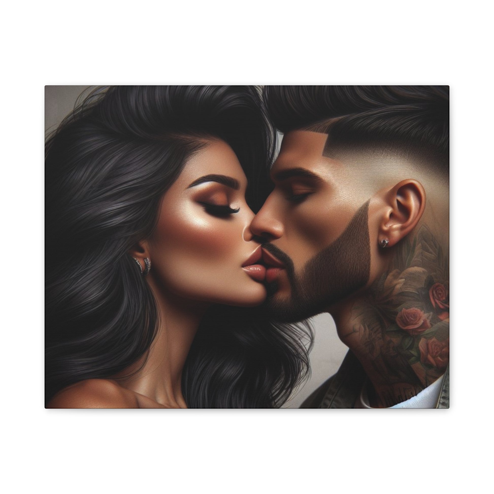 Kiss Me Canvas Canvas Printify