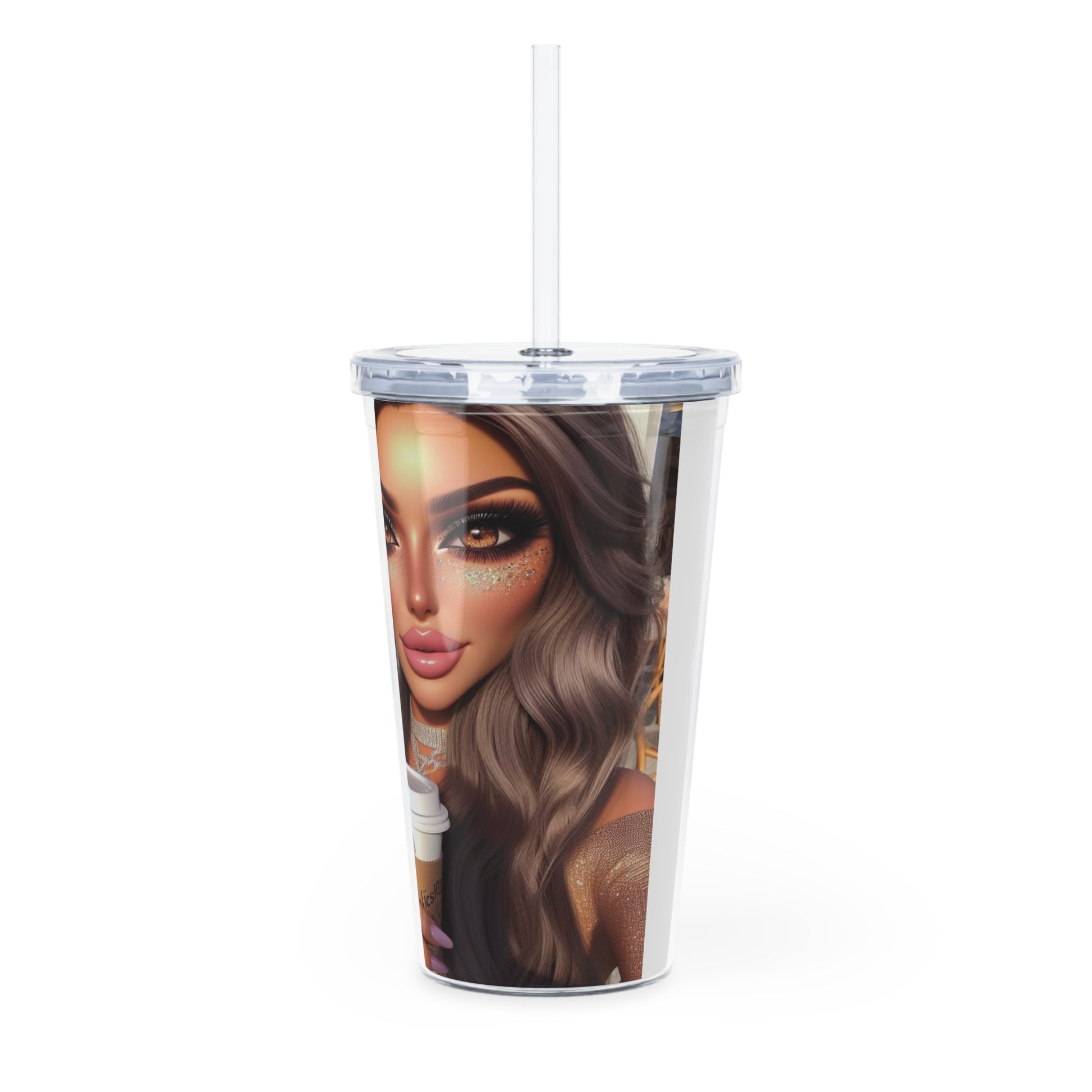 Coffee Baddies Tumbler with Straw Mug Printify