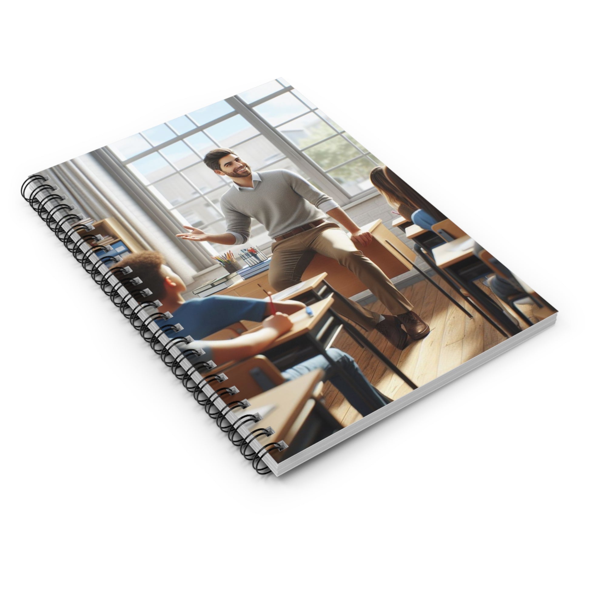 Class in Session Spiral Notebook Paper products Printify