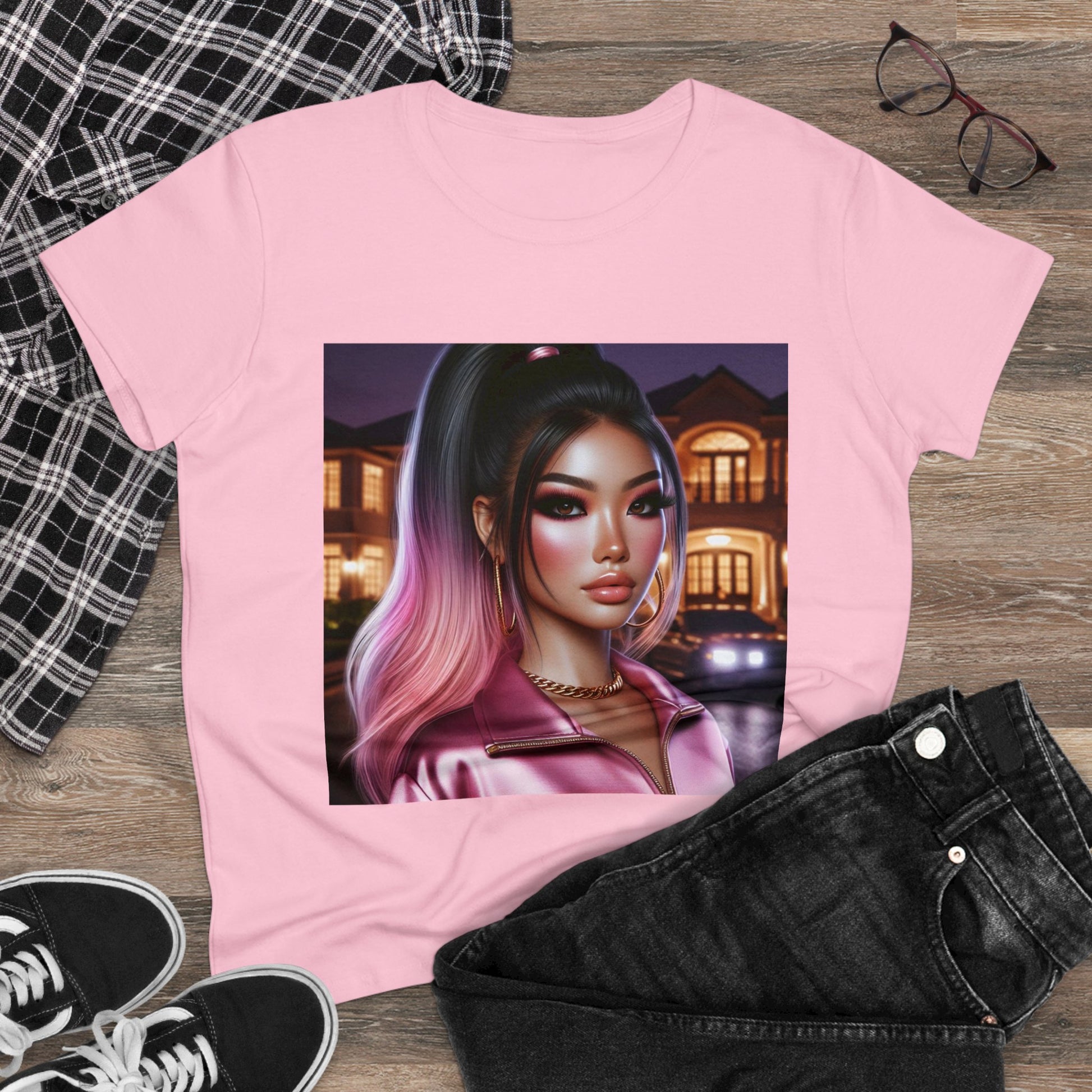 Pink at Night T-Shirt T-Shirt Printify