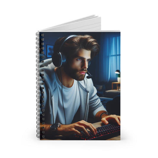 Game Time Spiral Notebook Paper products Printify