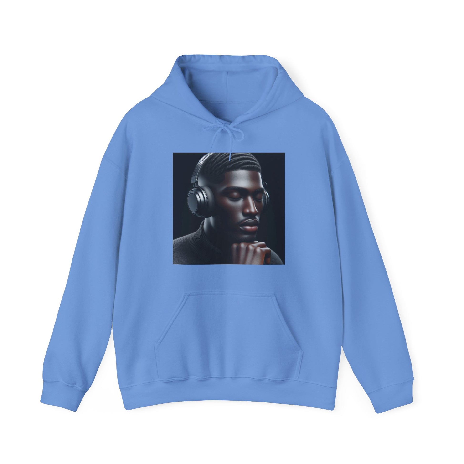 Music Vibes Hoodie Hoodie Printify Carolina Blue S