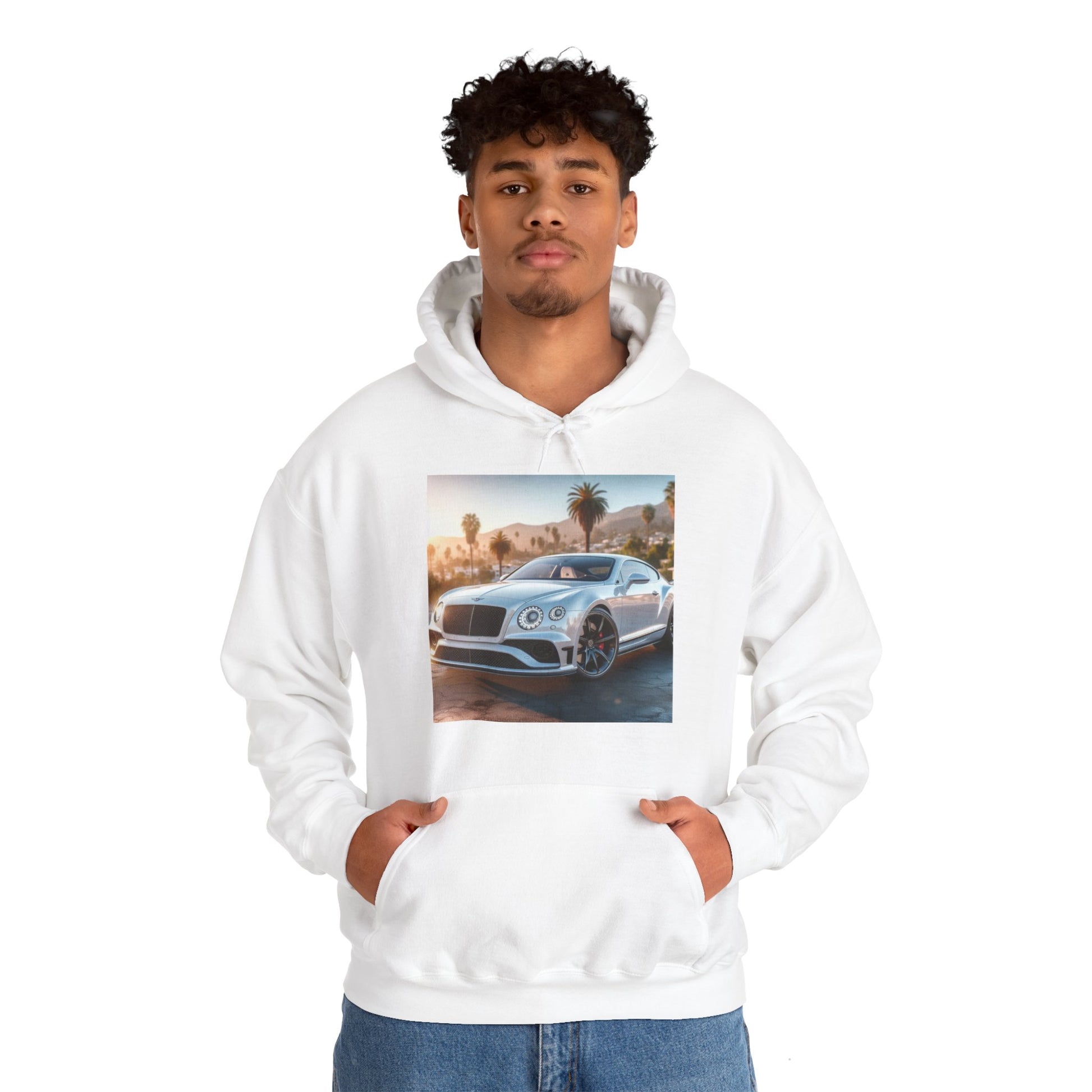 Silver Bentley Hoodie Hoodie Printify