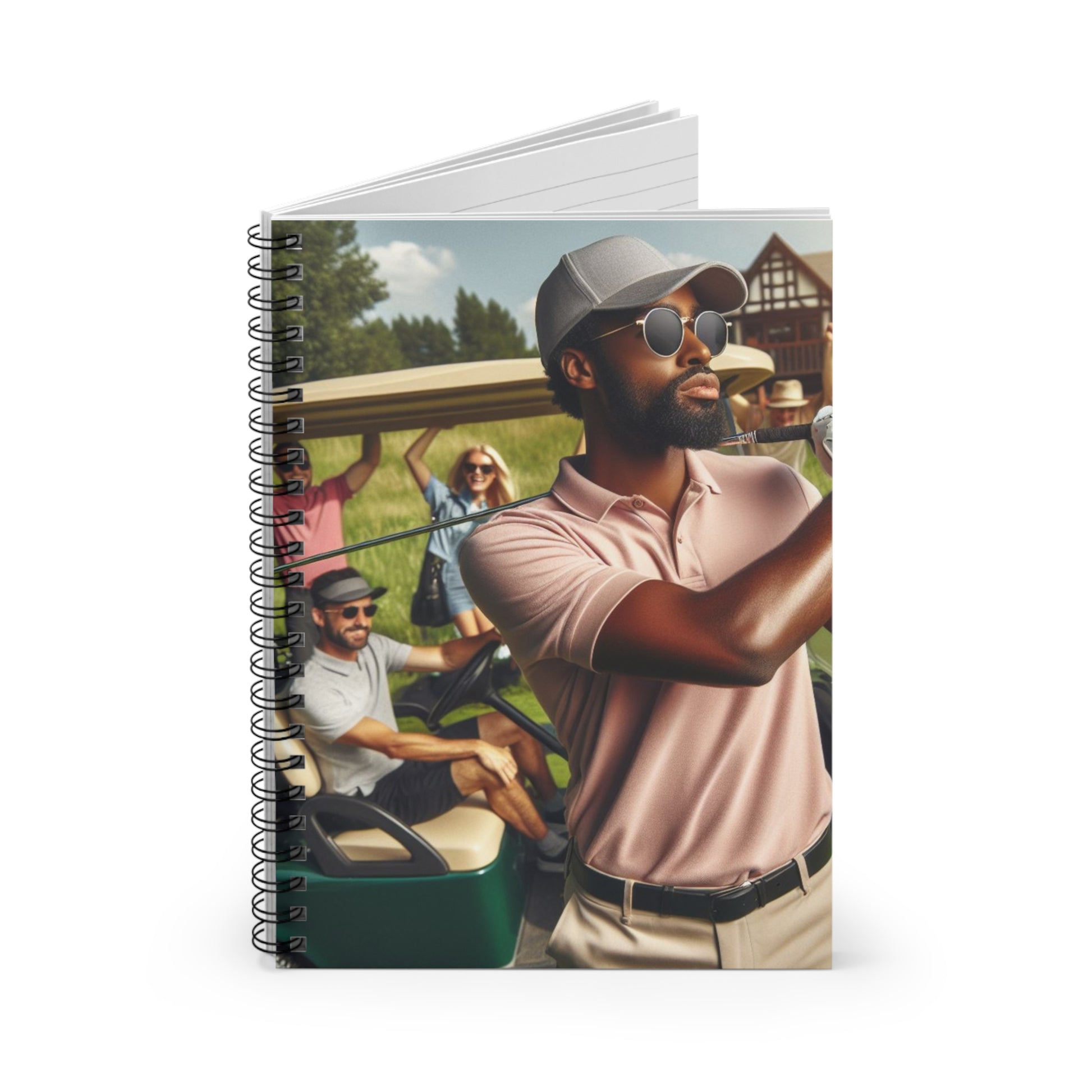 Golf Tournament Spiral Notebook Paper products Printify