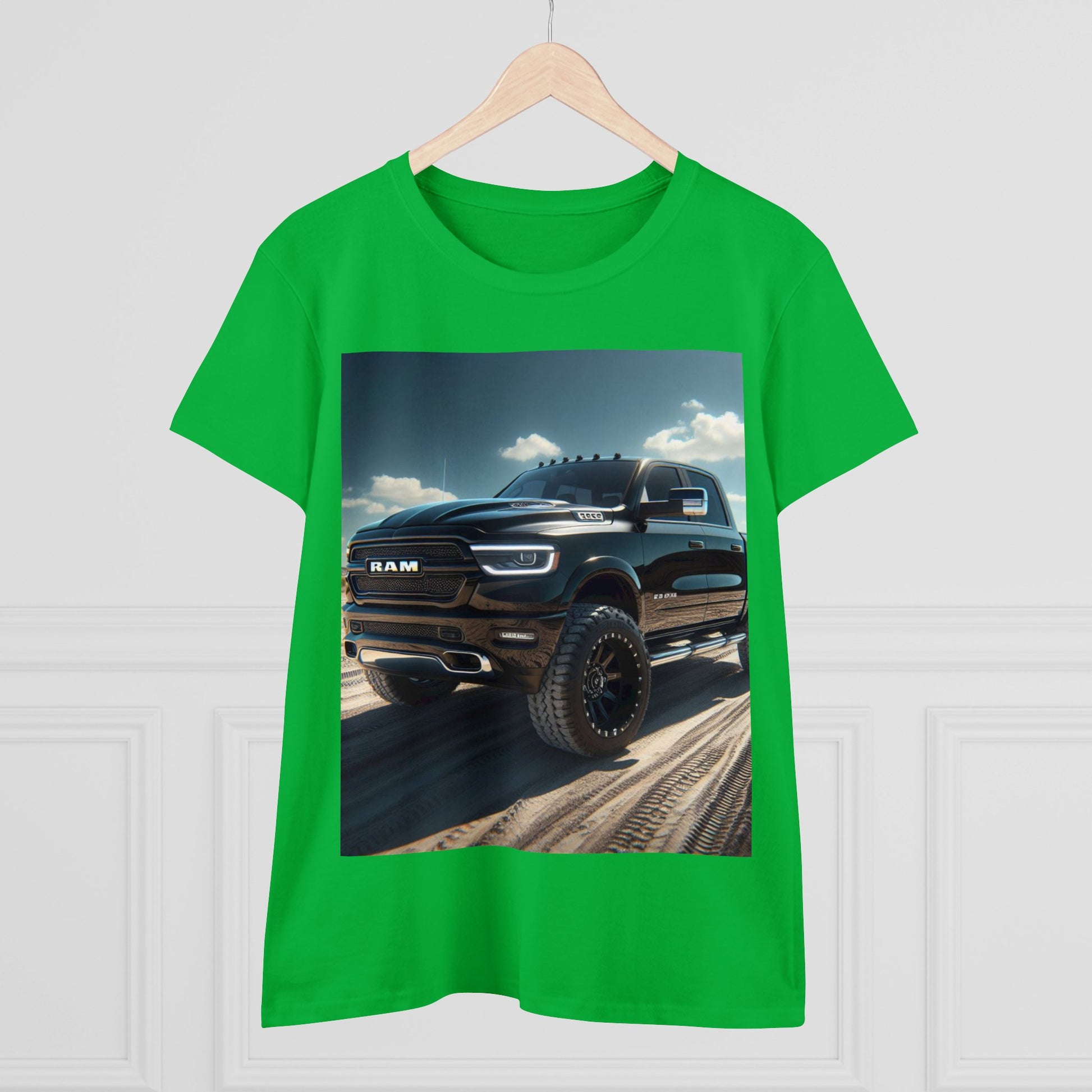 Black Dodge Ram T-Shirt T-Shirt Printify