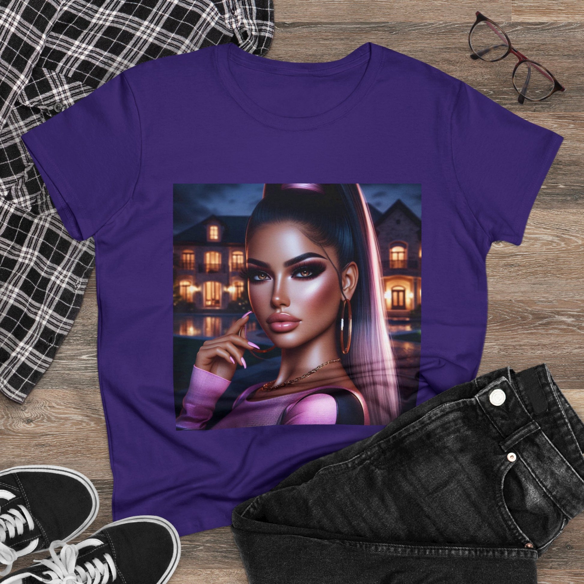 Pink at Night T-Shirt T-Shirt Printify